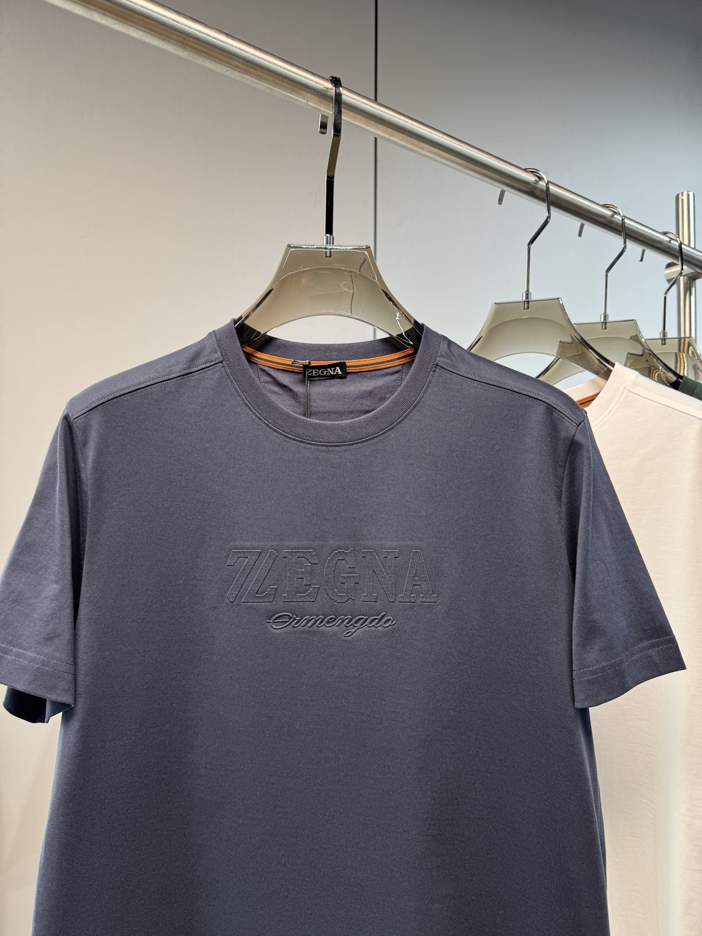 上新 26ss Z家 春夏新款圆领短袖 原版定制 面料100%棉 轻薄透气 超级柔软上身丝滑舒适 高端大