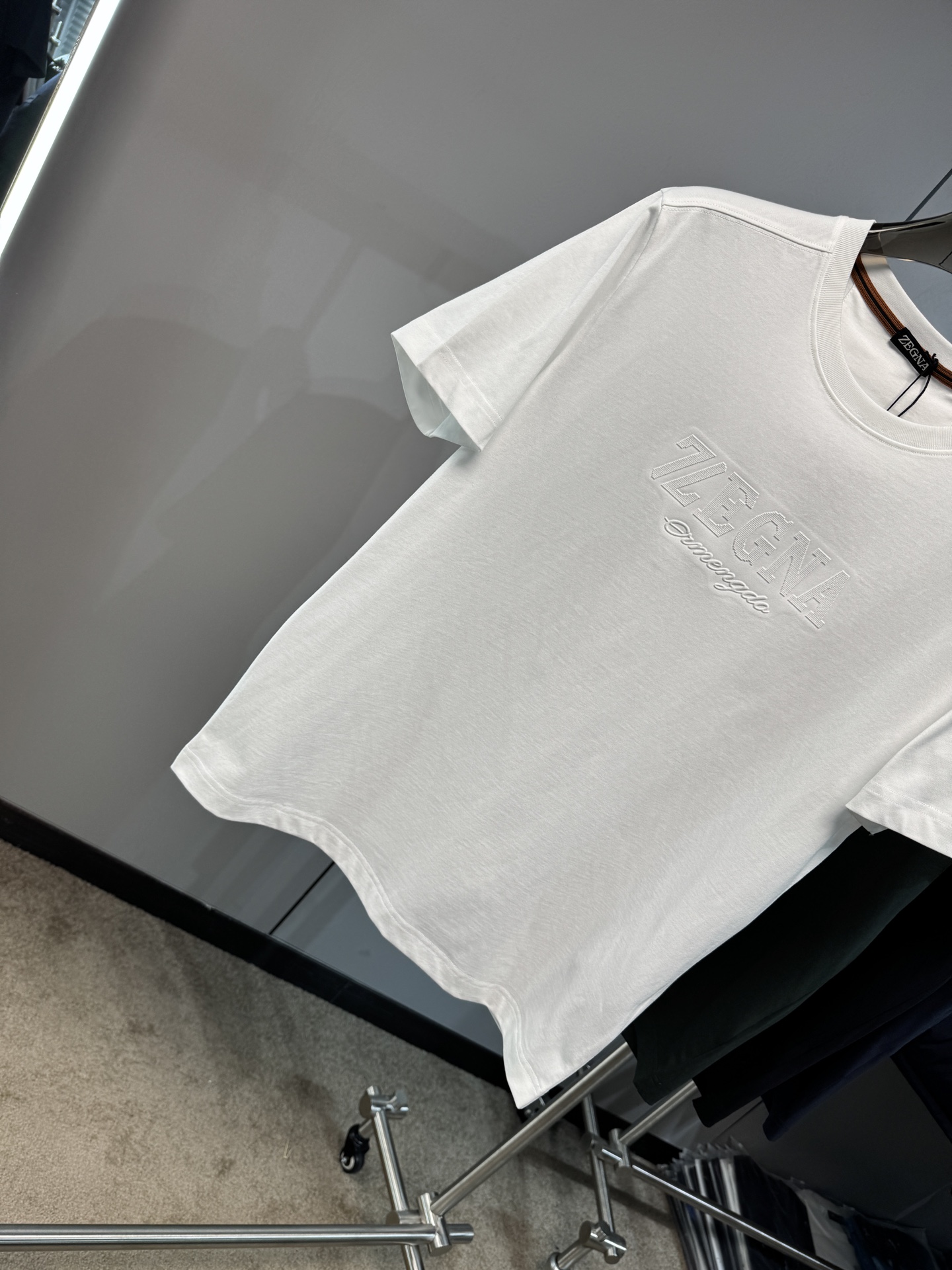 上新 26ss Z家 春夏新款圆领短袖 原版定制 面料100%棉 轻薄透气 超级柔软上身丝滑舒适 高端大