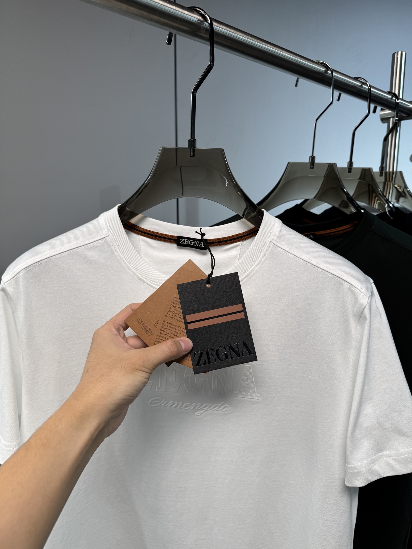 上新 26ss Z家 春夏新款圆领短袖 原版定制 面料100%棉 轻薄透气 超级柔软上身丝滑舒适 高端大