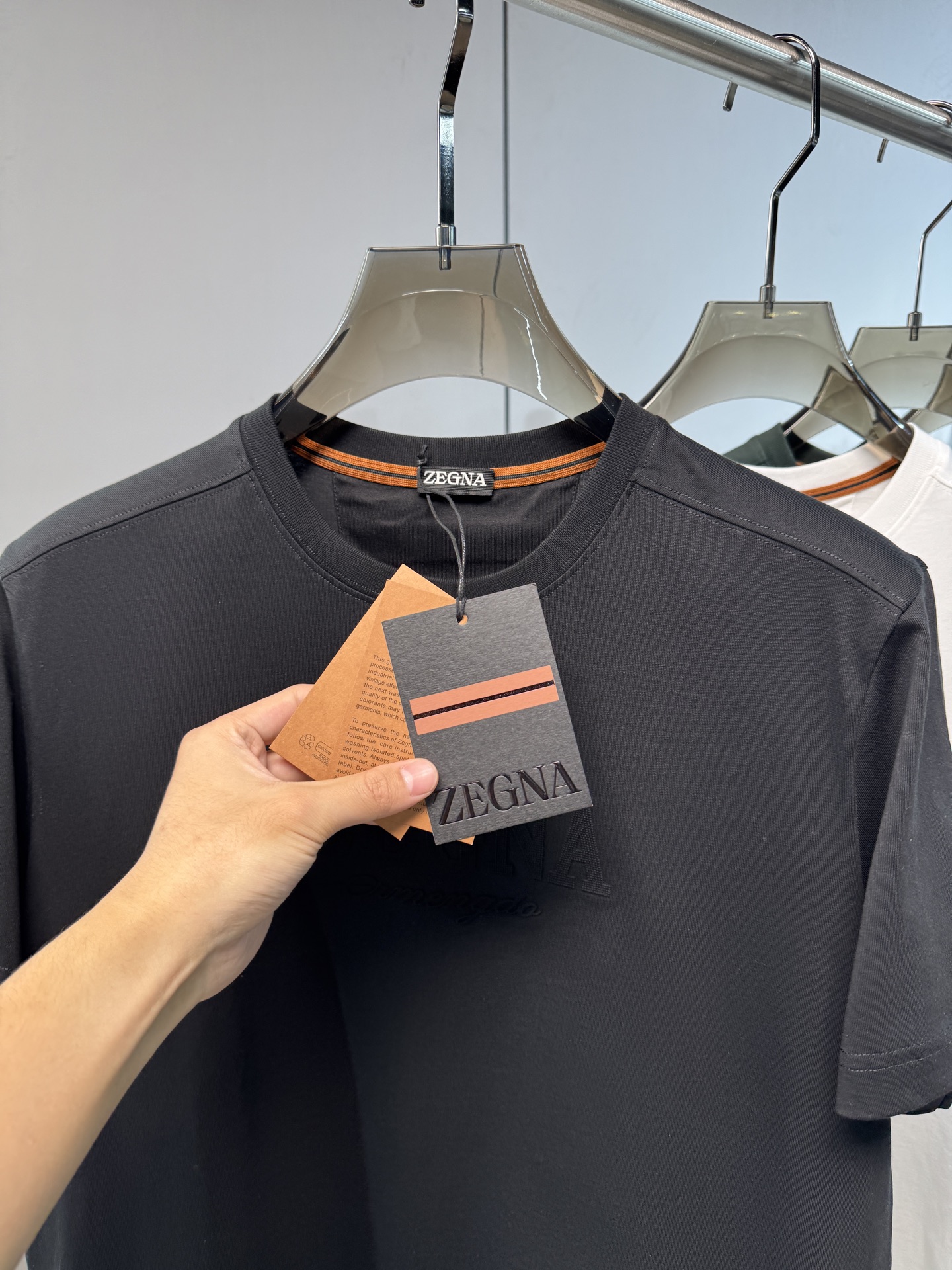 上新 26ss Z家 春夏新款圆领短袖 原版定制 面料100%棉 轻薄透气 超级柔软上身丝滑舒适 高端大