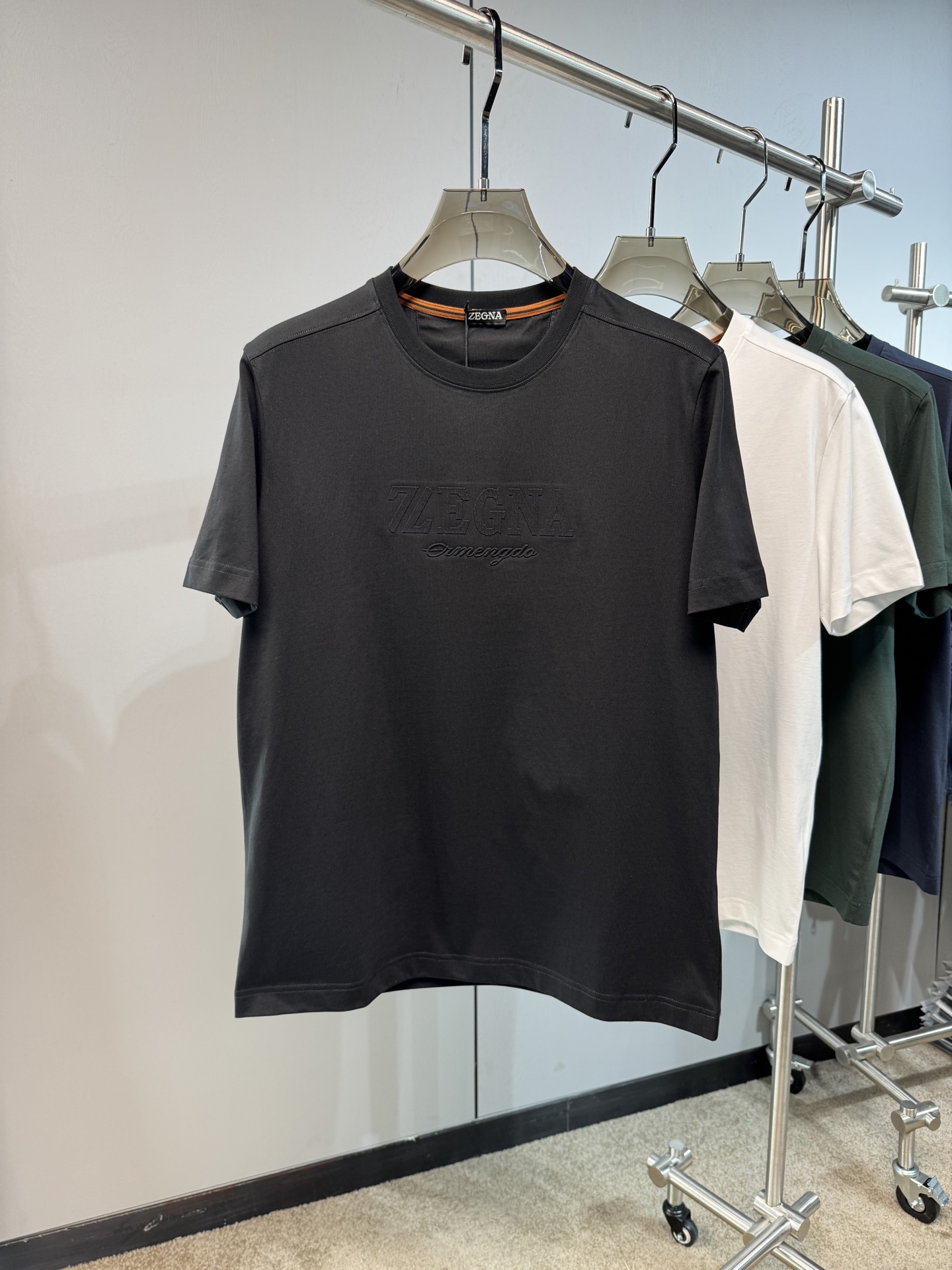 上新 26ss Z家 春夏新款圆领短袖 原版定制 面料100%棉 轻薄透气 超级柔软上身丝滑舒适 高端大