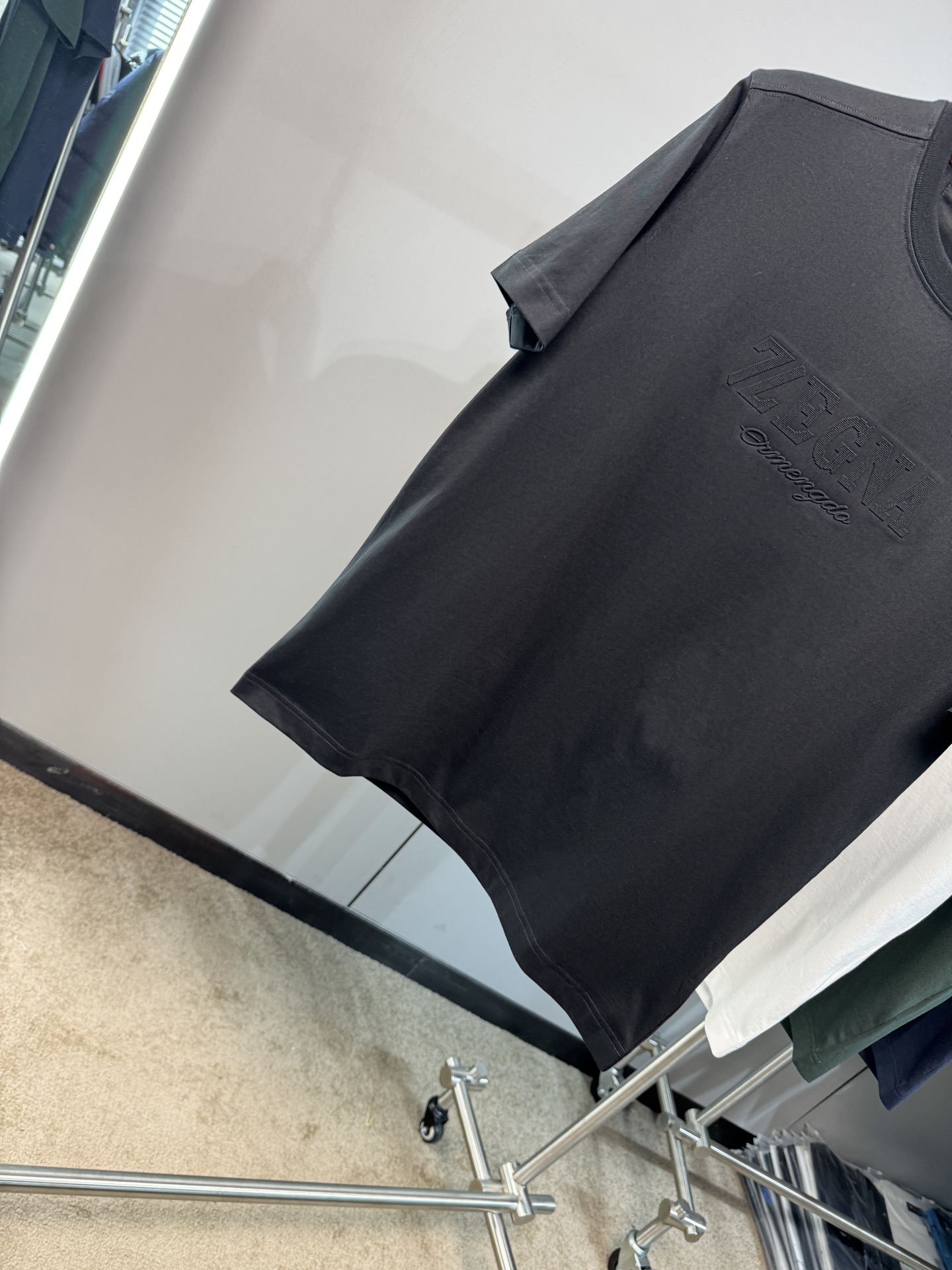 上新 26ss Z家 春夏新款圆领短袖 原版定制 面料100%棉 轻薄透气 超级柔软上身丝滑舒适 高端大