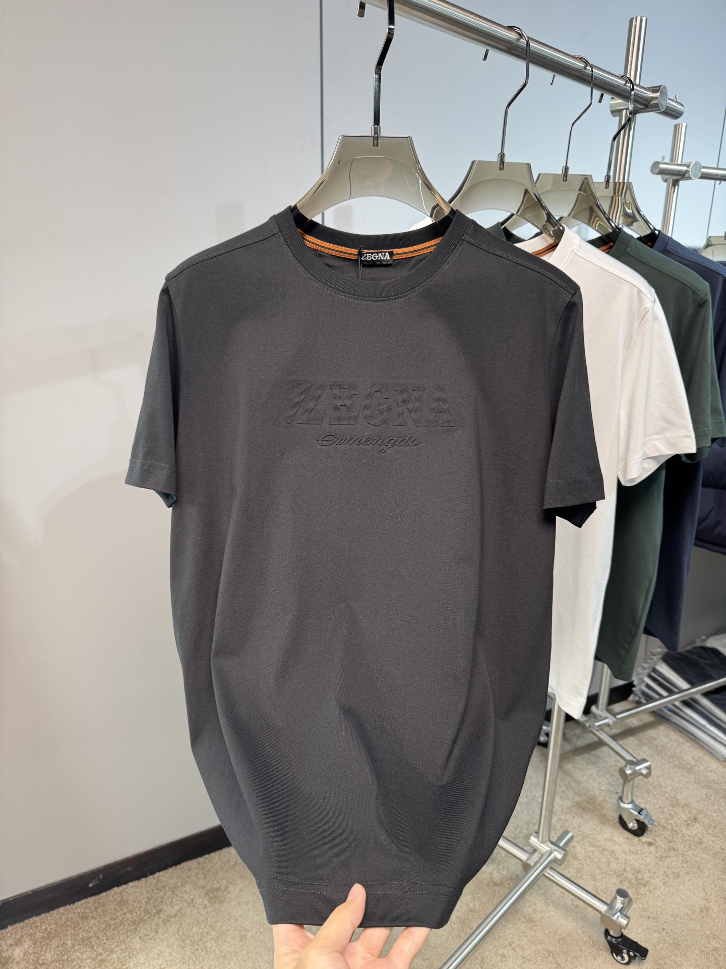 上新 26ss Z家 春夏新款圆领短袖 原版定制 面料100%棉 轻薄透气 超级柔软上身丝滑舒适 高端大