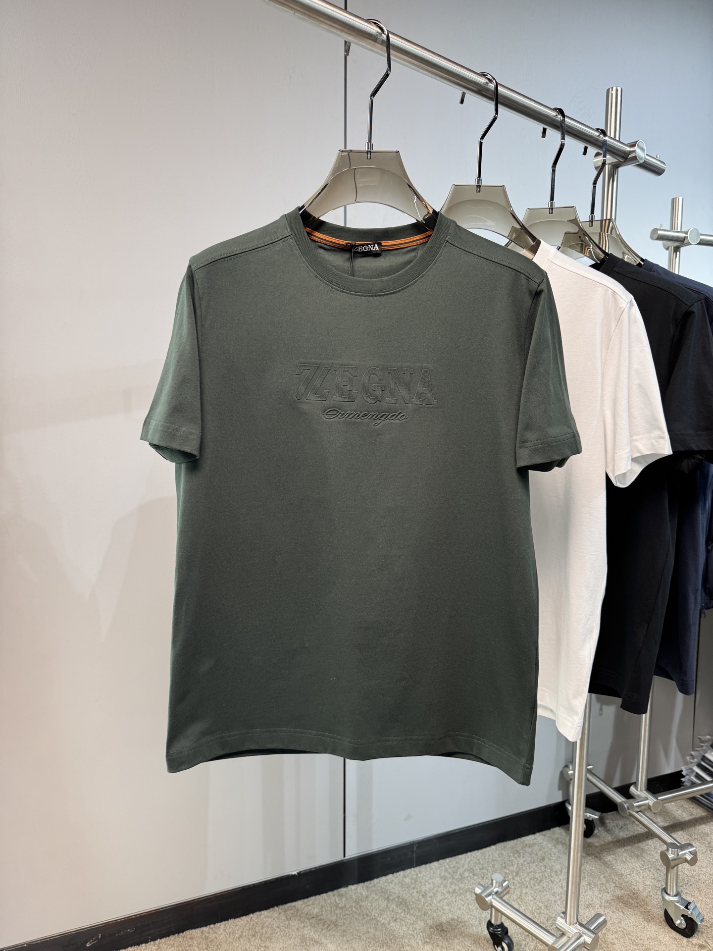 上新 26ss Z家 春夏新款圆领短袖 原版定制 面料100%棉 轻薄透气 超级柔软上身丝滑舒适 高端大