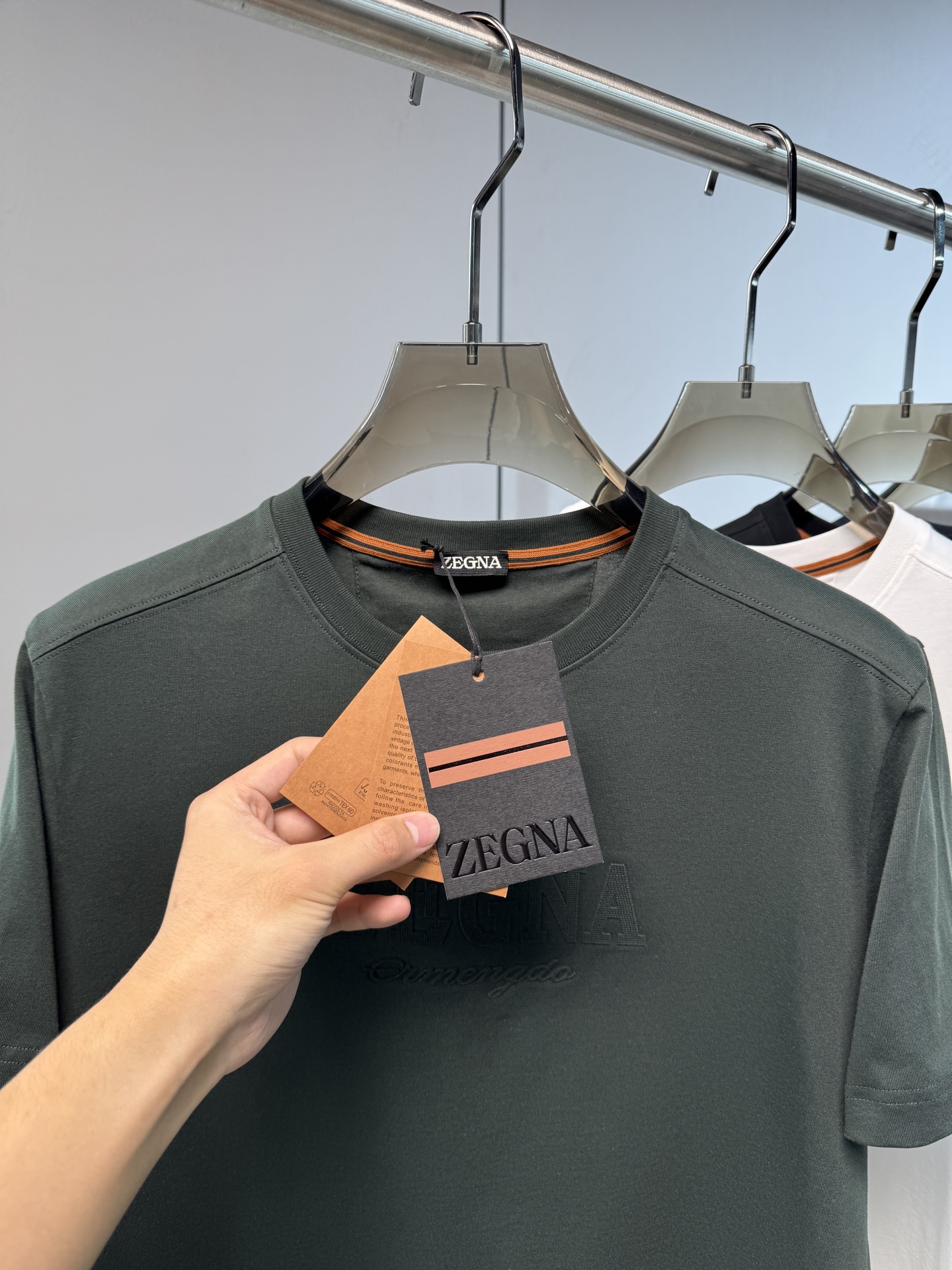 上新 26ss Z家 春夏新款圆领短袖 原版定制 面料100%棉 轻薄透气 超级柔软上身丝滑舒适 高端大