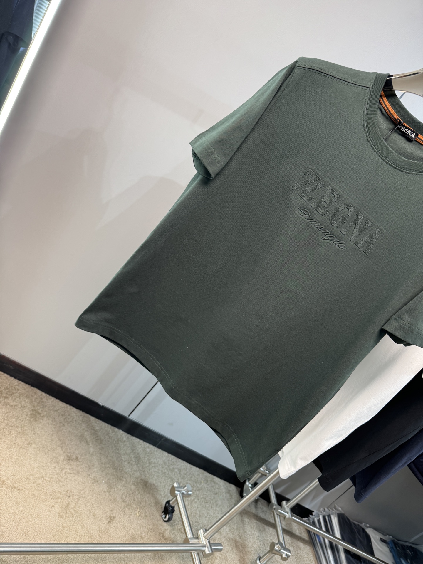 上新 26ss Z家 春夏新款圆领短袖 原版定制 面料100%棉 轻薄透气 超级柔软上身丝滑舒适 高端大