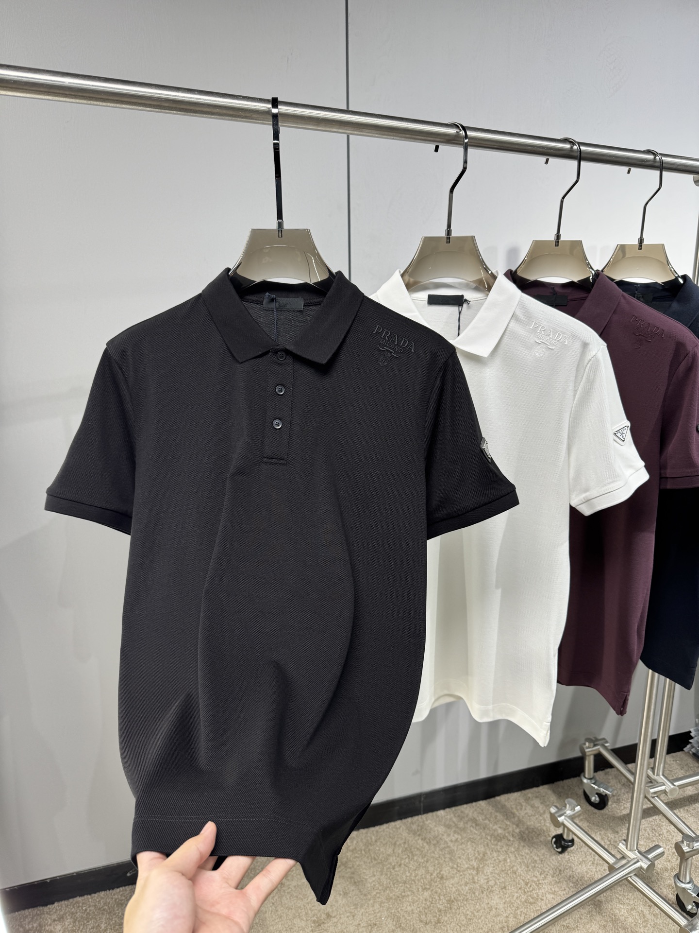 上新 26ss P家早春新款Polo 原版定制 面料选用珠地棉 轻薄透气 上身丝滑舒适 高端大气经典百搭