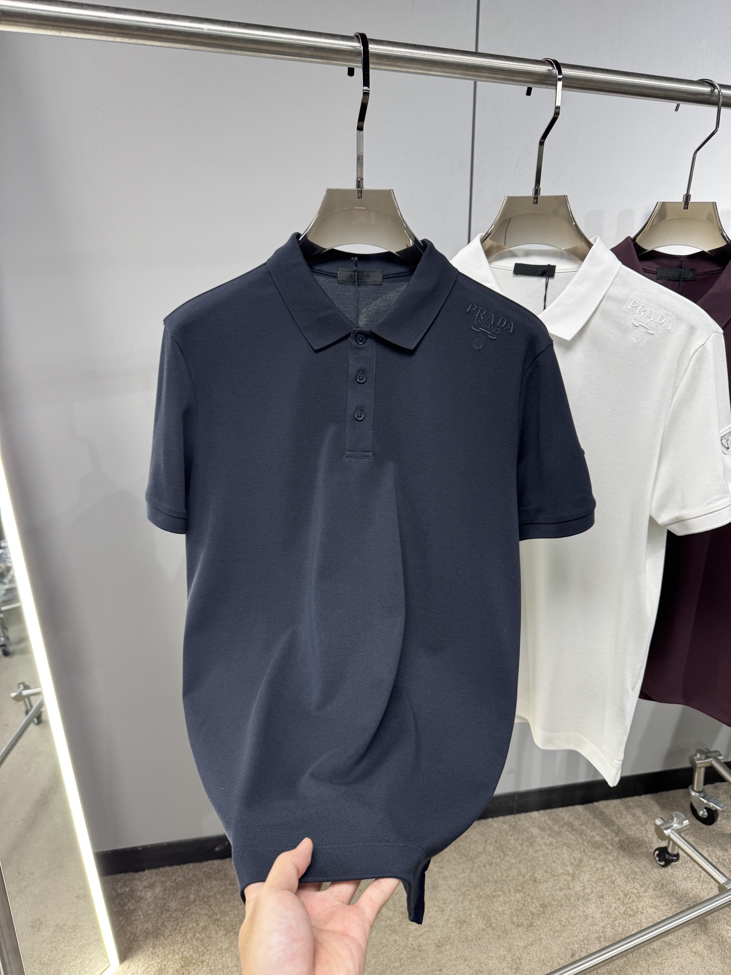 上新 26ss P家早春新款Polo 原版定制 面料选用珠地棉 轻薄透气 上身丝滑舒适 高端大气经典百搭