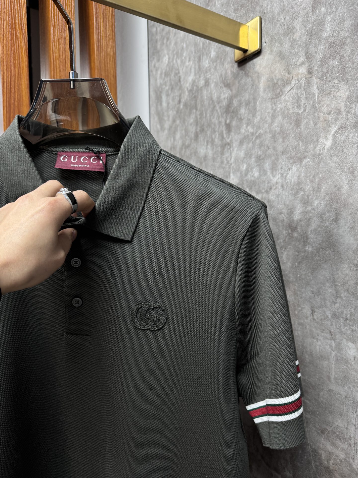上新 26ss G家起脚色织Polo 手感舒适 原版定制 高端大气 黑 蓝 卡其 码数48-56