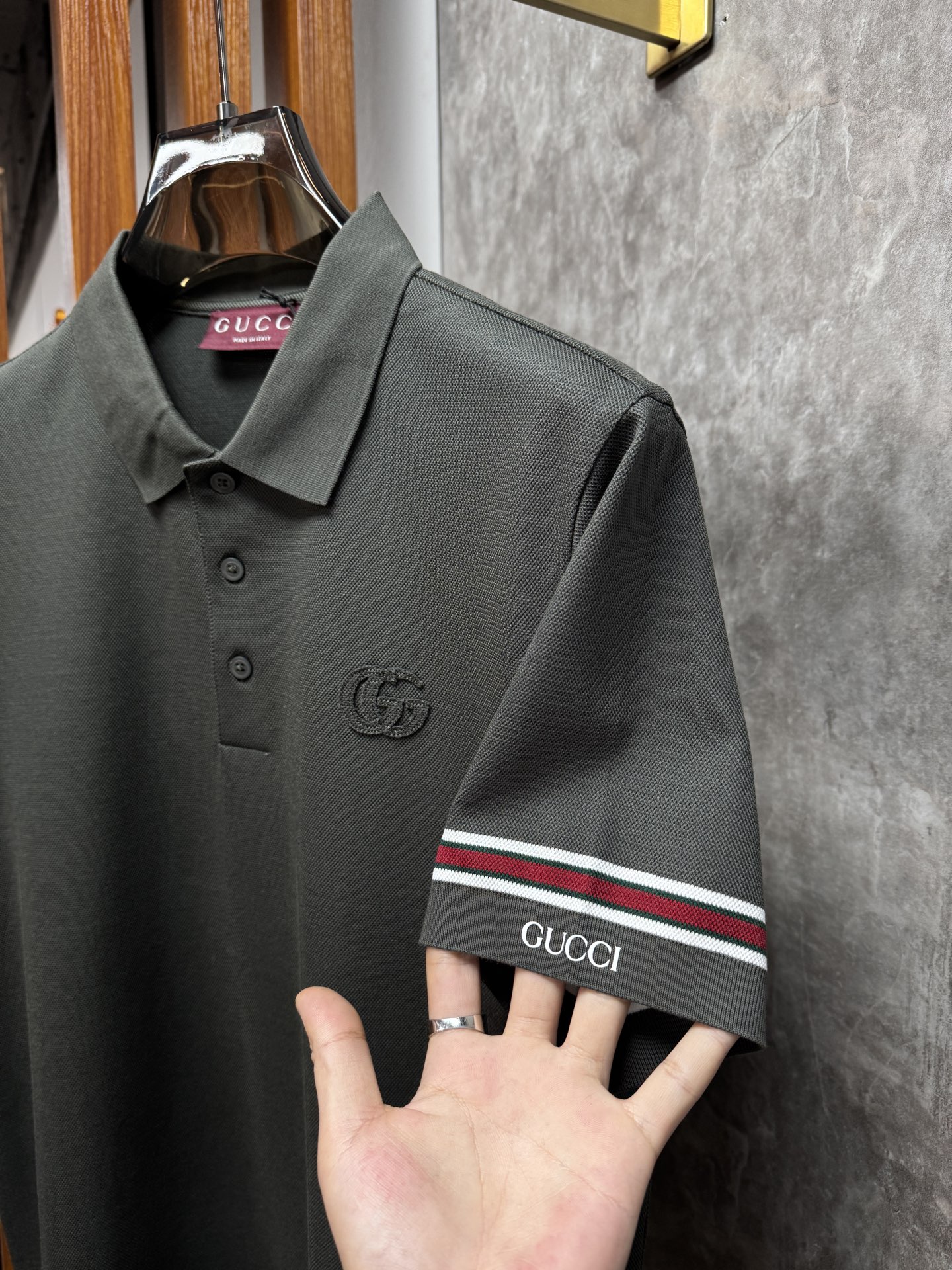 上新 26ss G家起脚色织Polo 手感舒适 原版定制 高端大气 黑 蓝 卡其 码数48-56