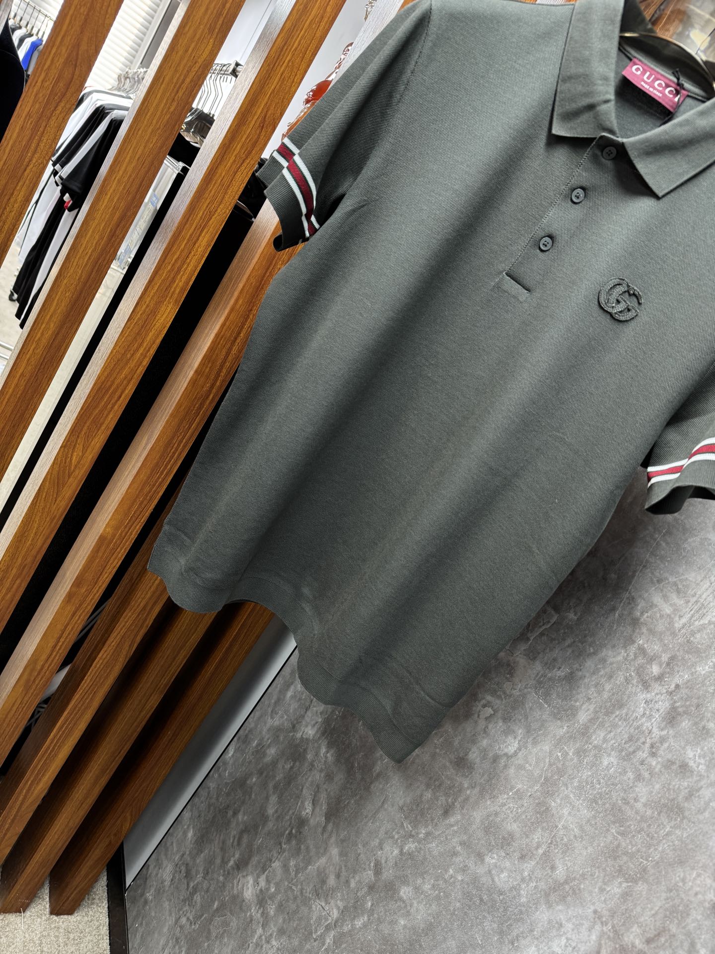上新 26ss G家起脚色织Polo 手感舒适 原版定制 高端大气 黑 蓝 卡其 码数48-56