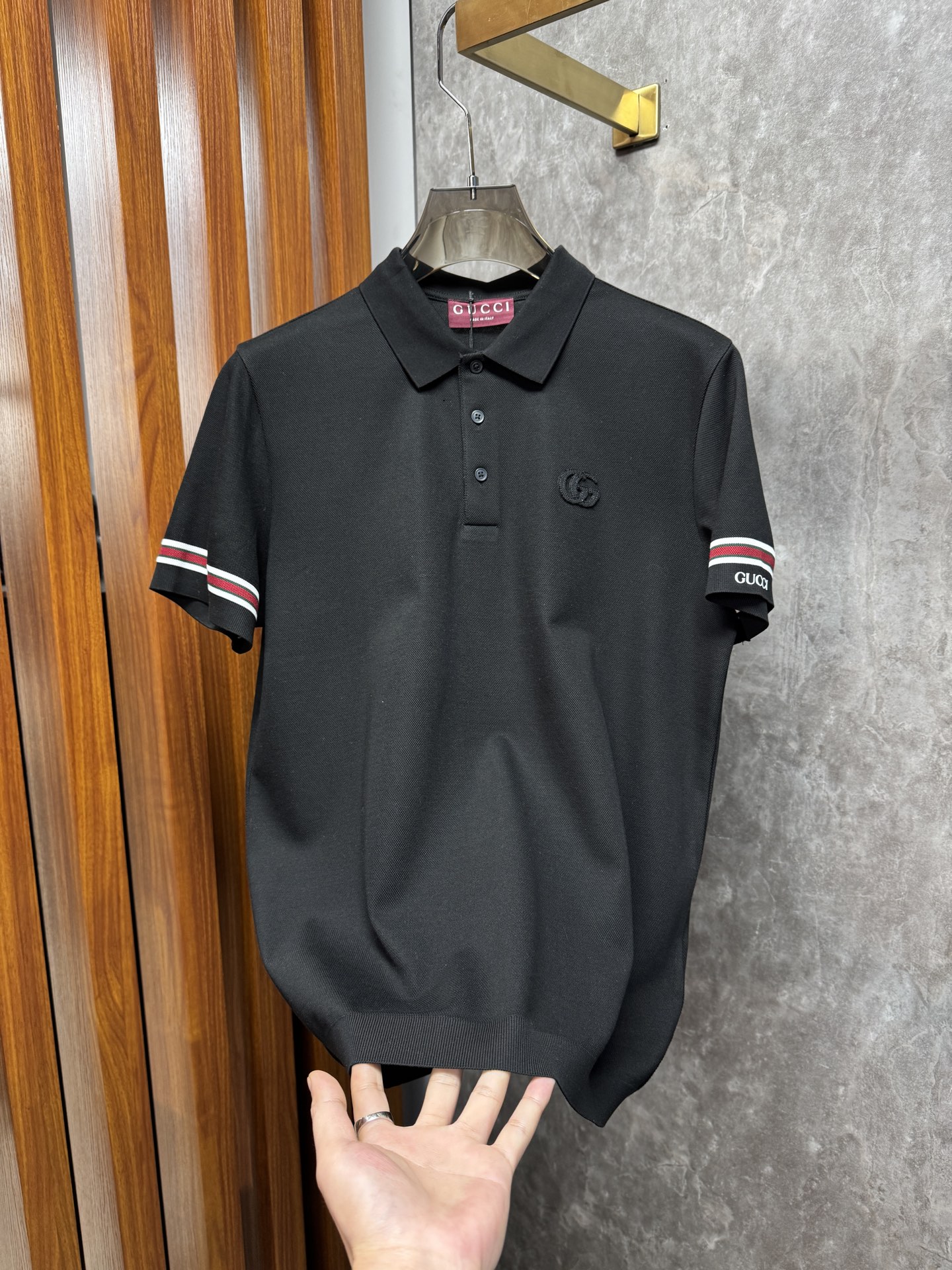 上新 26ss G家起脚色织Polo 手感舒适 原版定制 高端大气 黑 卡其 军绿 码数48-56