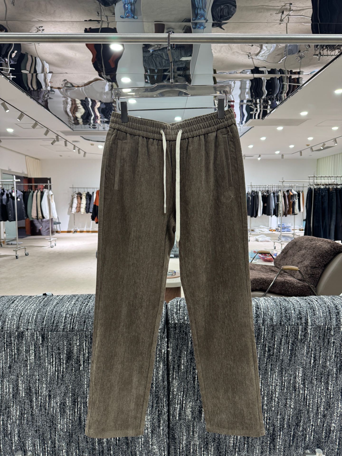 Loro Piana Brown Drawstring Pants