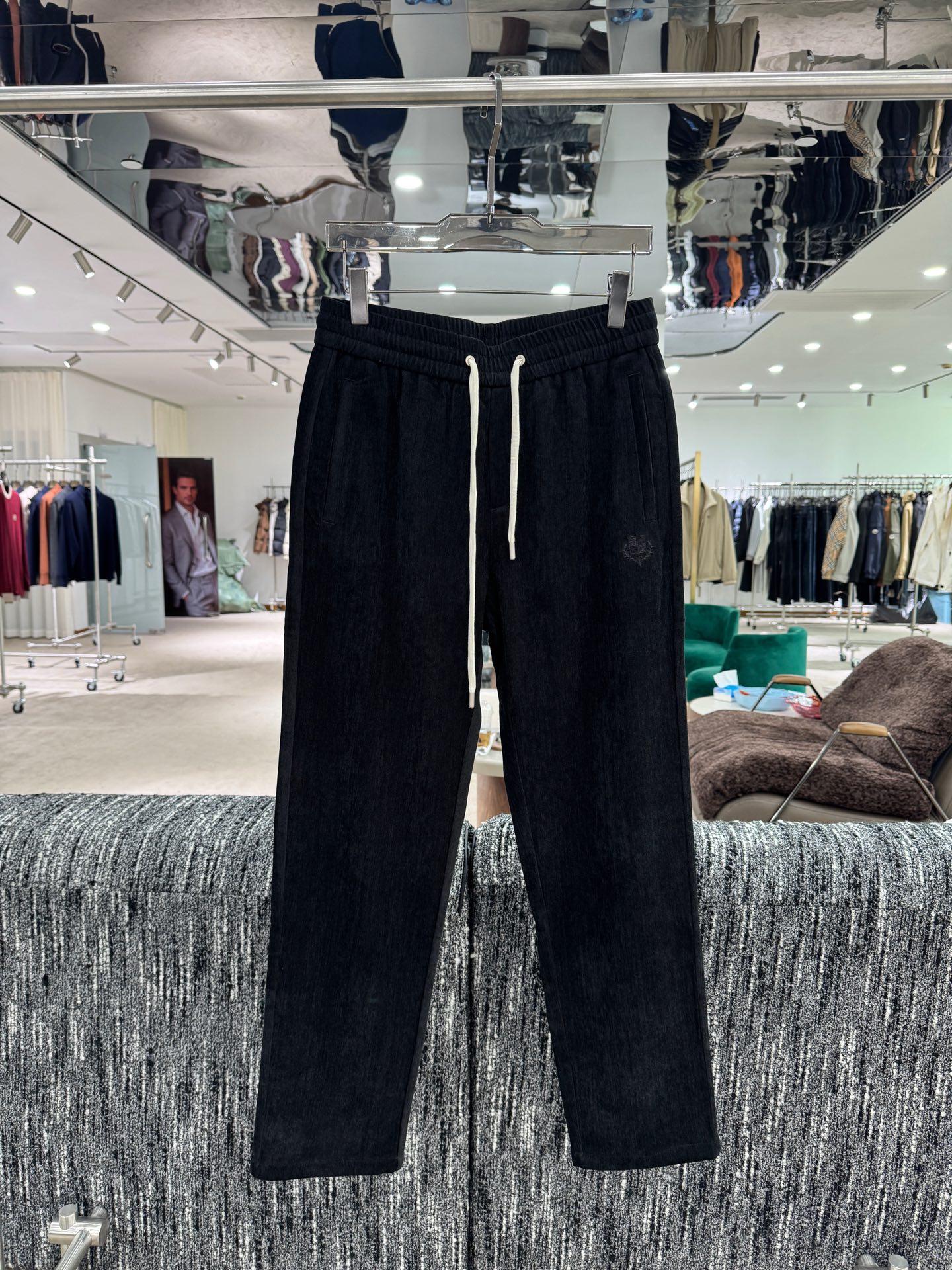 Loro Piana Navy Drawstring Pants