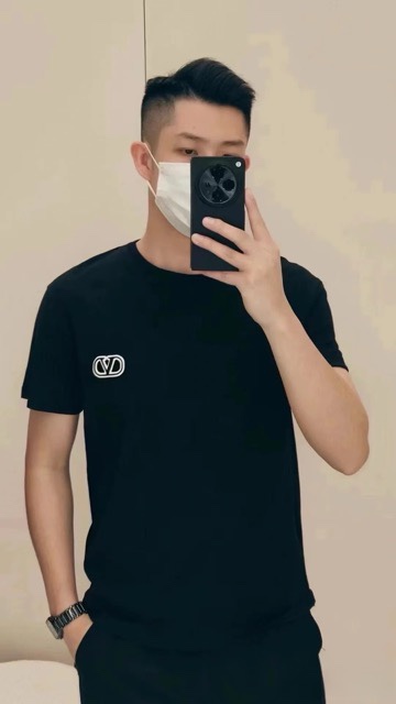 Valentino VLTN Black Cotton Crew Neck Short Sleeve T-Shirt for Men 6 i1733589829 6420 1