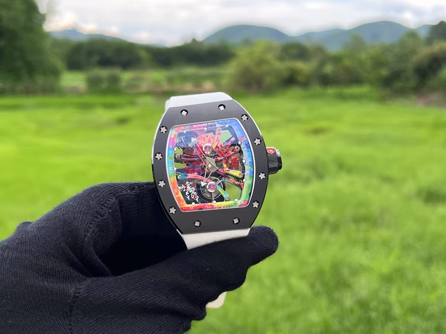 NO:336353,New graffiti all-in-one machine, Richard Miller (RM68-01), I am from the Graffiti Master, this watch is from the innovative work of 