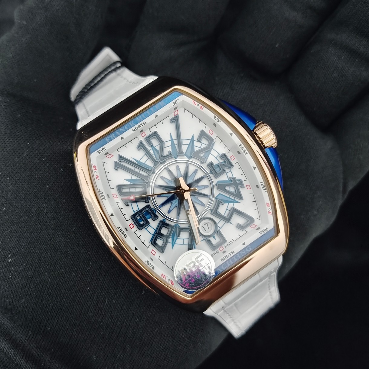 Franck Muller Vanguard Yachting V45 - Luxury Swiss Watch with Diamond Accents 4 a1749461946397 7752