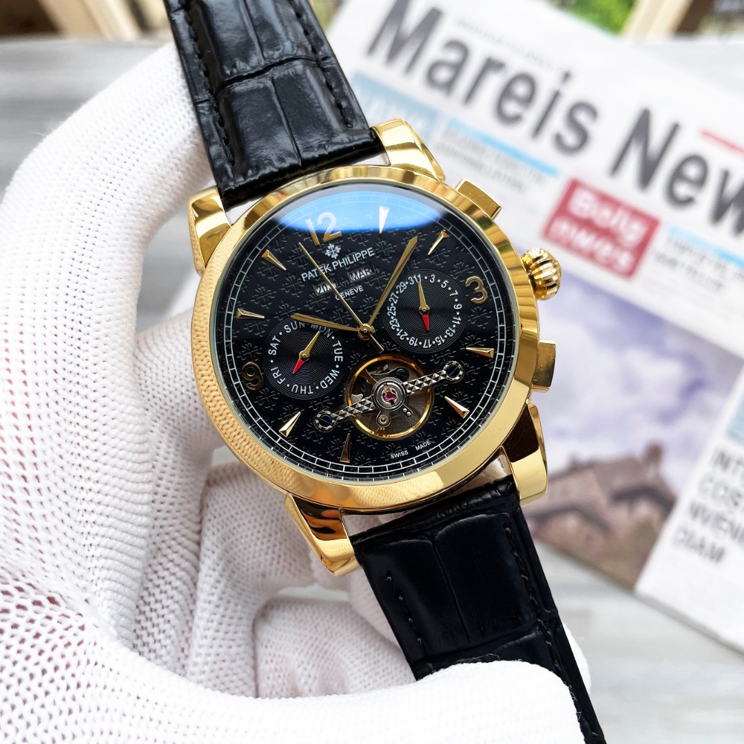 NO:943067,Unified, complex timepieces, luxurious and atmospheric, classic new products, shocking launch [Latest] Patek Philippe multi-functional boutique, large flywheel design [Type] boutique men's watch [strap] genuine cowhide strap [movement] high-end fully automatic mechanical movement [mirror] mineral strengthened glass (higher definition) elegant taste, vast and atmospheric, ingenuity, wrist treasure, size, diameter 42mm, thickness 12.5mm, hot sale!  Welcome to reprint!  ,,patek philippe,cowhide19860909统一 复杂时计 奢华大气 经典新品 震撼上市【最新】百达翡丽 多功能精品 大飞轮设计【类型】精品男士腕表【表带】真牛皮表带【机芯】高端全自动机械机芯【镜面】矿物质强化玻璃（更高清） 品味高雅 浩瀚大气 匠心独运 腕间瑰宝 尺寸直径42mm厚12.5mm热卖上市！欢迎转载！,,patek philippe,cowhide,Watch
