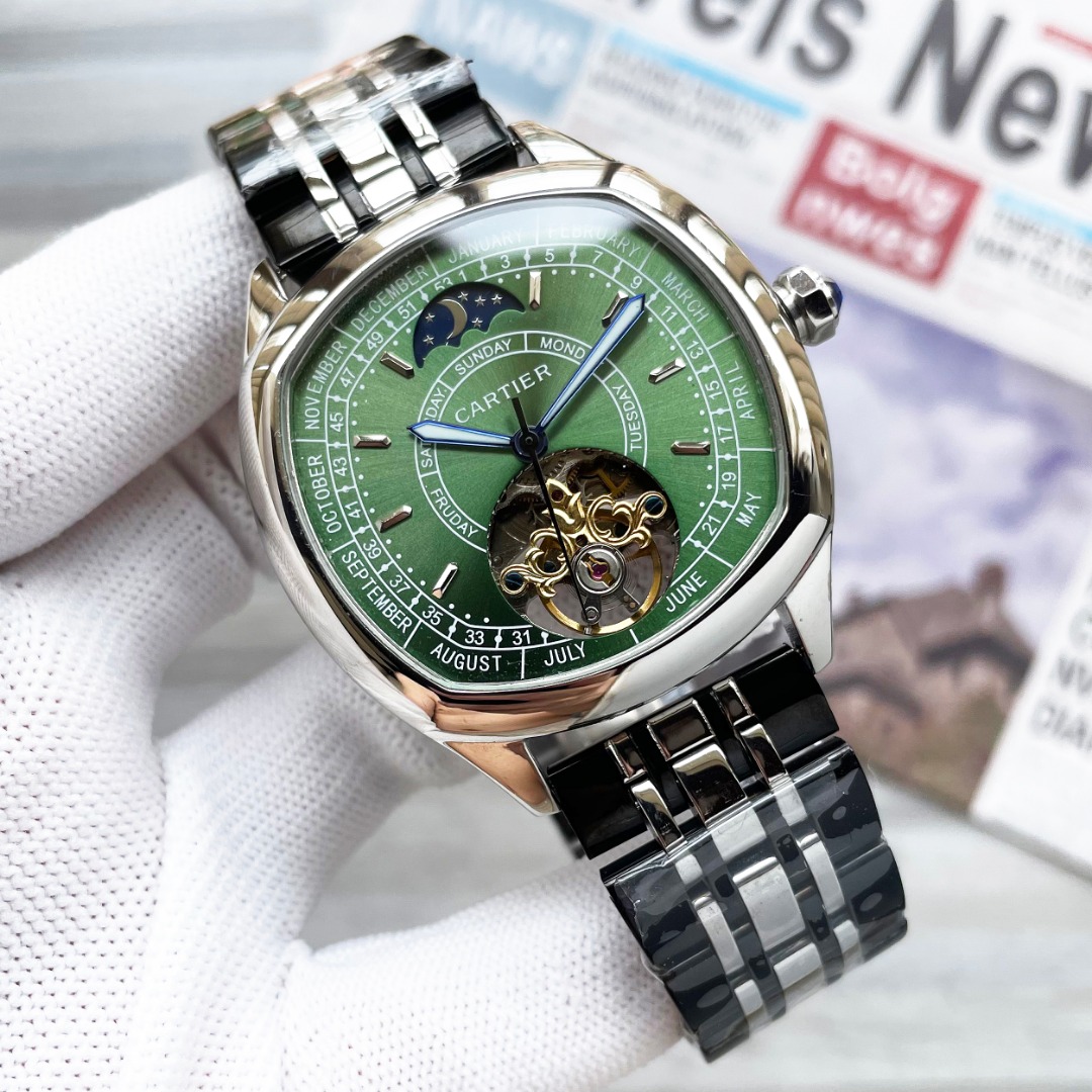 NO:943084,Unified octagonal shell series, exquisite and versatile [latest] Cartier's latest design big flywheel boutique [type] boutique men's watch [strap] genuine cowhide strap [movement] high-end fully automatic mechanical movement [mirror] mineral-strengthened glass (higher definition) elegant taste vast and majestic ingenuity treasure for the wrist size 42mm diameter 12mm thick hot sale on the market!  Welcome to reprint!  ,,cartier,cowhide19860909统一 八角壳系列 精致百搭【最新】卡地亚最新设计大飞轮精品【类型】精品男士腕表【表带】真牛皮表带【机芯】高端全自动机械机芯【镜面】矿物质强化玻璃（更高清） 品味高雅 浩瀚大气 匠心独运 腕间瑰宝 尺寸直径42mm厚12mm热卖上市！欢迎转载！,,cartier,cowhide,Watch