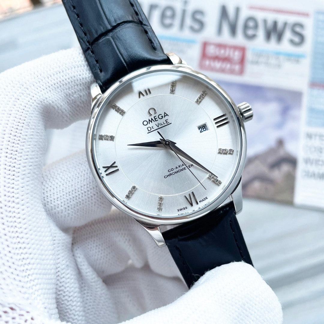 NO:943247,White, gold, steel band 20 Men's favorite three-hand watch [Latest] Omega's best design exclusive first release [Type] Fine men's watch [Strap] Genuine leather/316 strap [Movement] Fully automatic mechanical movement [Mirror] Mineral strengthened glass (higher definition) Elegant taste Vast atmosphere Ingenuity Wrist treasure Size diameter 41mm, thickness 12mm Hot sale on the market!  Welcome to reprint!  ,,cowhide19860909白,金,钢带20 男人挚爱三针腕表【最新】欧米加最佳设计独家首发【类型】精品男士腕表【表带】真牛皮/316表带【机芯】全自动机械机芯【镜面】矿物质强化玻璃（更高清） 品味高雅 浩瀚大气 匠心独运 腕间瑰宝 尺寸直径41mm厚12mm热卖上市！欢迎转载！,,cowhide,Watch