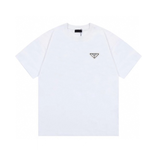 Prada Classic Triangle Logo Short Sleeve T-Shirt - Unisex Design 1 Prada Classic Triangle Logo Short Sleeve T-Shirt - Unisex Design