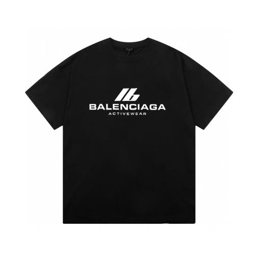 T-shirt Balenciaga Activewear Noir et Blanc - Collection 2025, Coupe Décontractée 1 T-shirt Balenciaga Activewear Noir et Blanc - Collection 2025, Coupe Décontractée