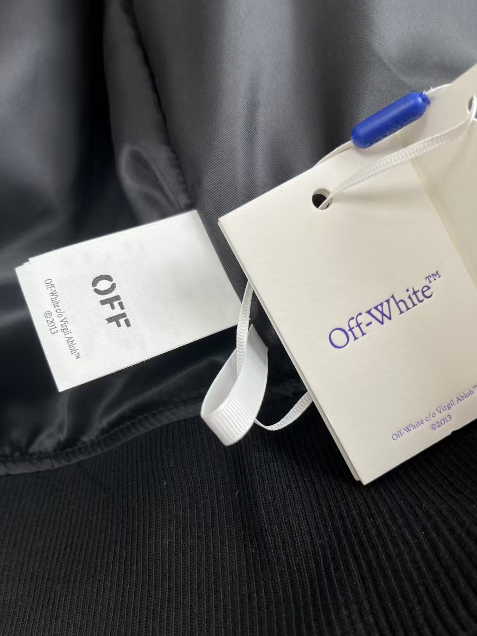 MMA S39#, offwhite24ss heavy-duty embroidered baseball suit, with wool in it. Black size: S M L XL - 图片 8