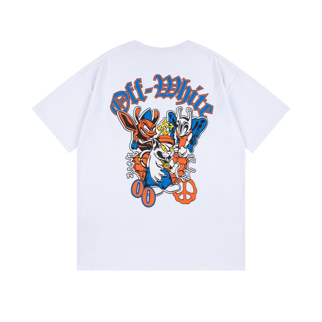 Off-White OW Printed Crew Neck T-Shirts Tops Tees, Available in S-XL 3 i1735220498 106 7