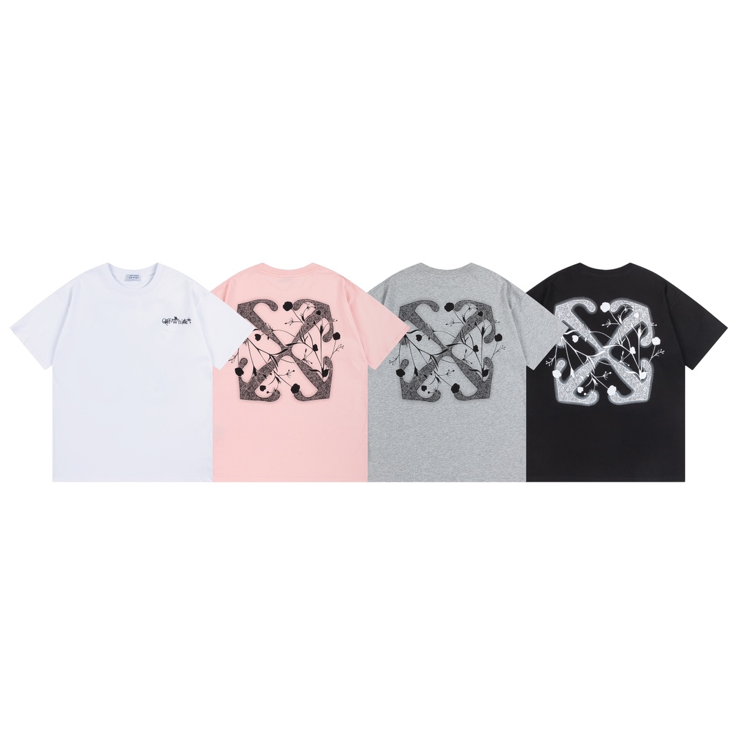 Off-White OW Printed Crew Neck T-Shirt | Stylish & Comfortable Tees Top 2 i1735221809 3804 3