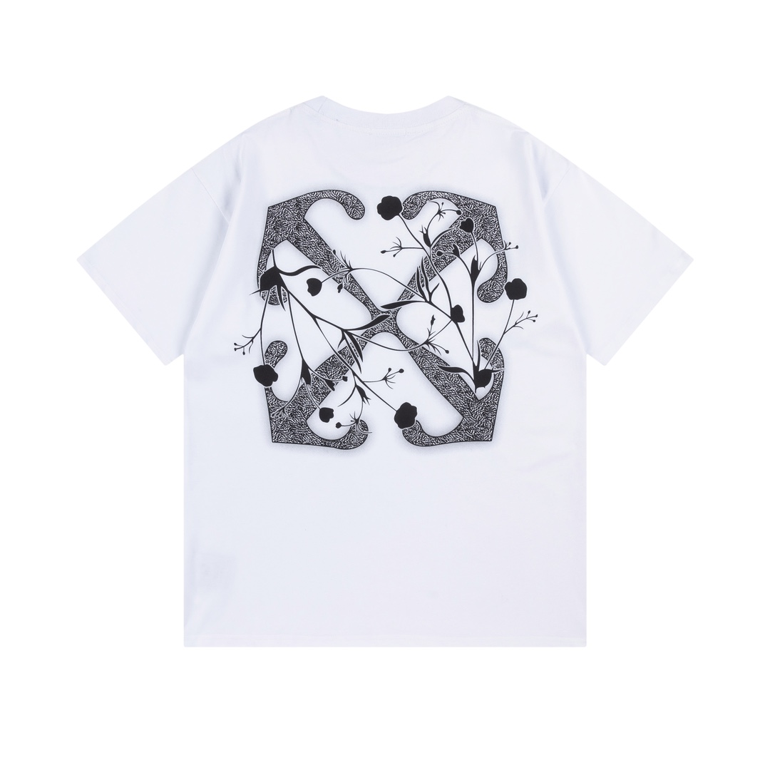 Off-White OW Printed Crew Neck T-Shirt | Stylish & Comfortable Tees Top 4 i1735221809 7446 2