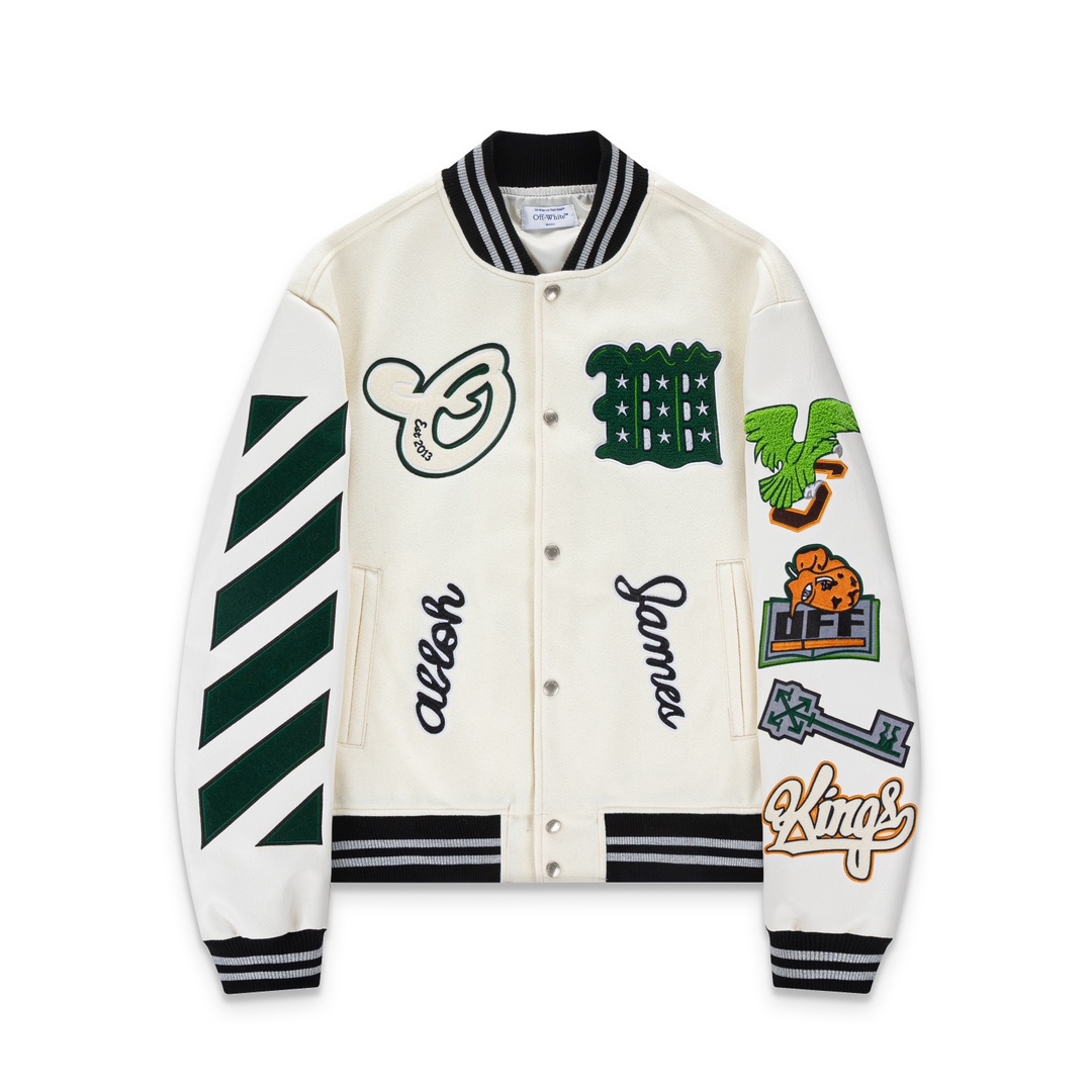 Off-White Heavy Work Embroidered Baseball Suit in Black, Size SM-L-XL – $552 - 图片 4