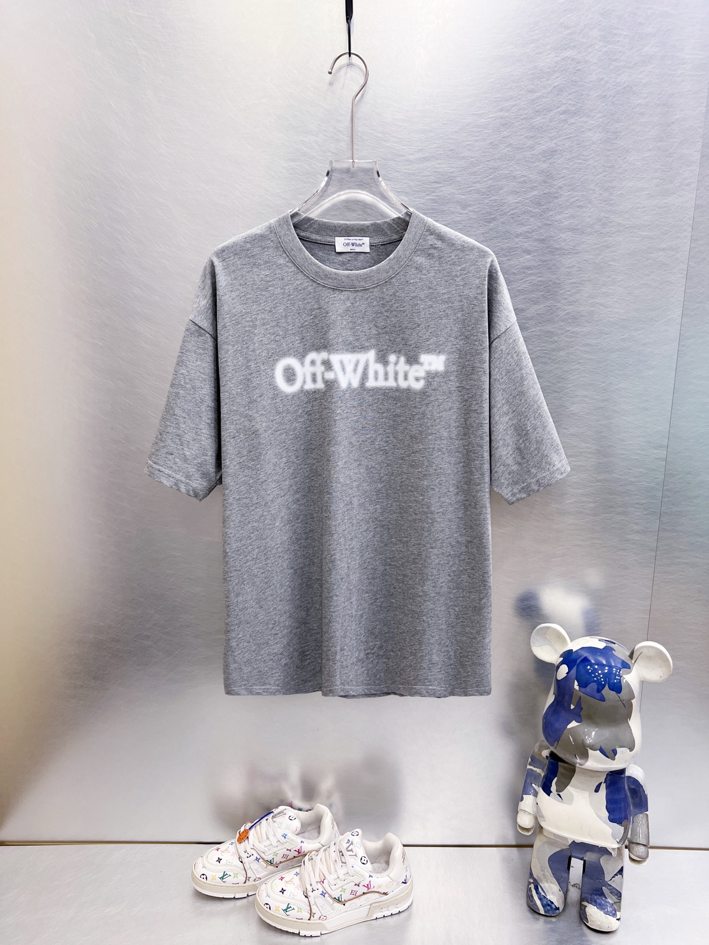 오프화이트 300 g 원단 남성 반팔 티셔츠 87291 이미지 6