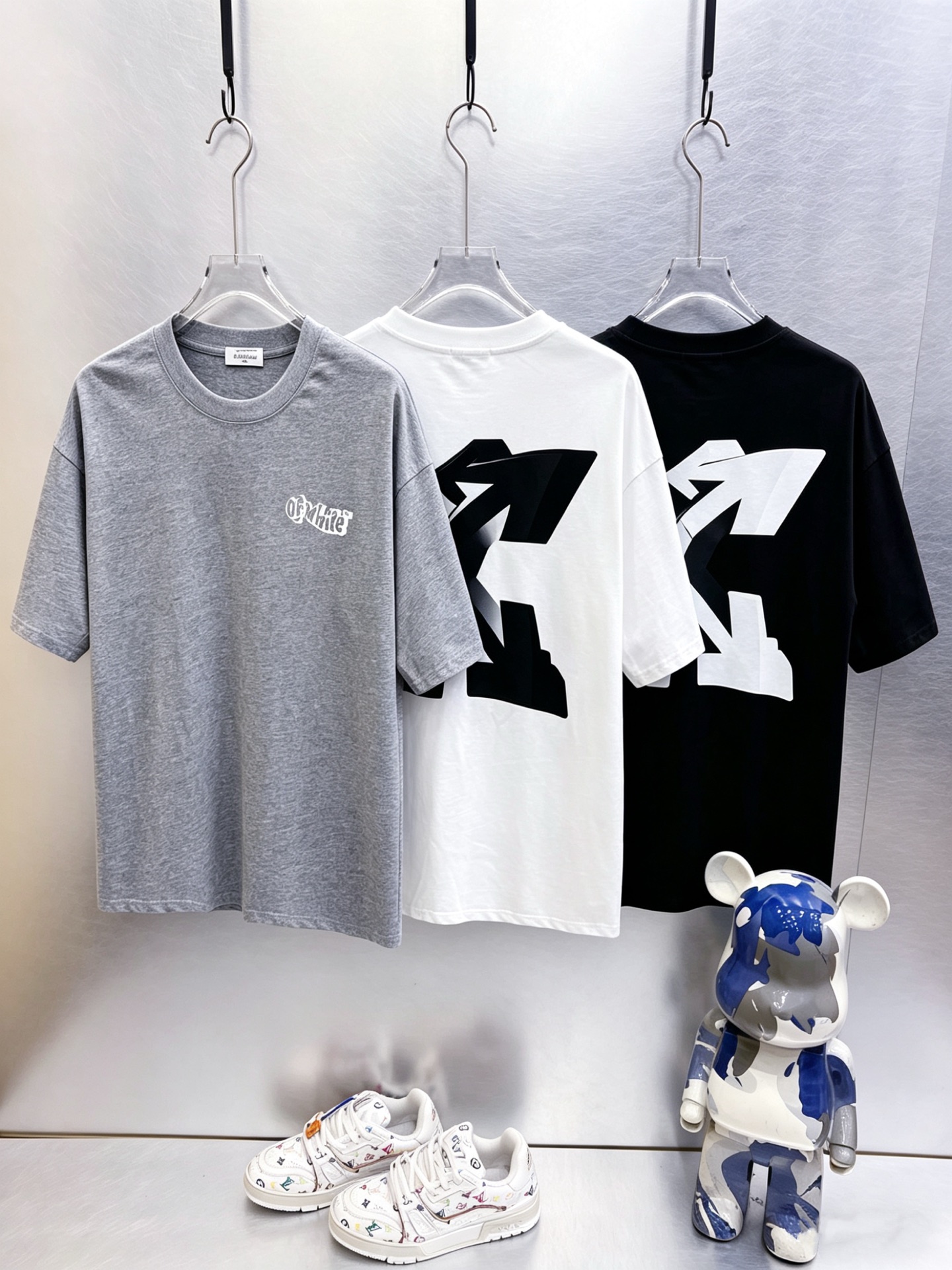 P70, nueva temporada primavera-verano 2026 de OFF-WHITE, tela mejorada de 300 gramos, colores: blanco, negro, gris jasp…