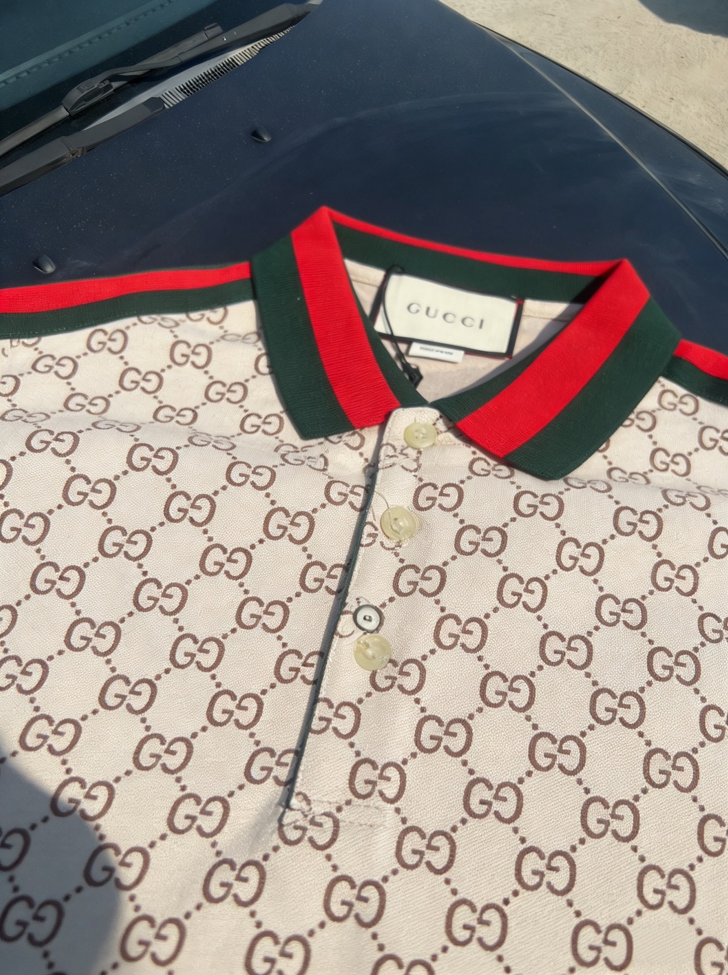 Gucci Gucci满印Polo衫
