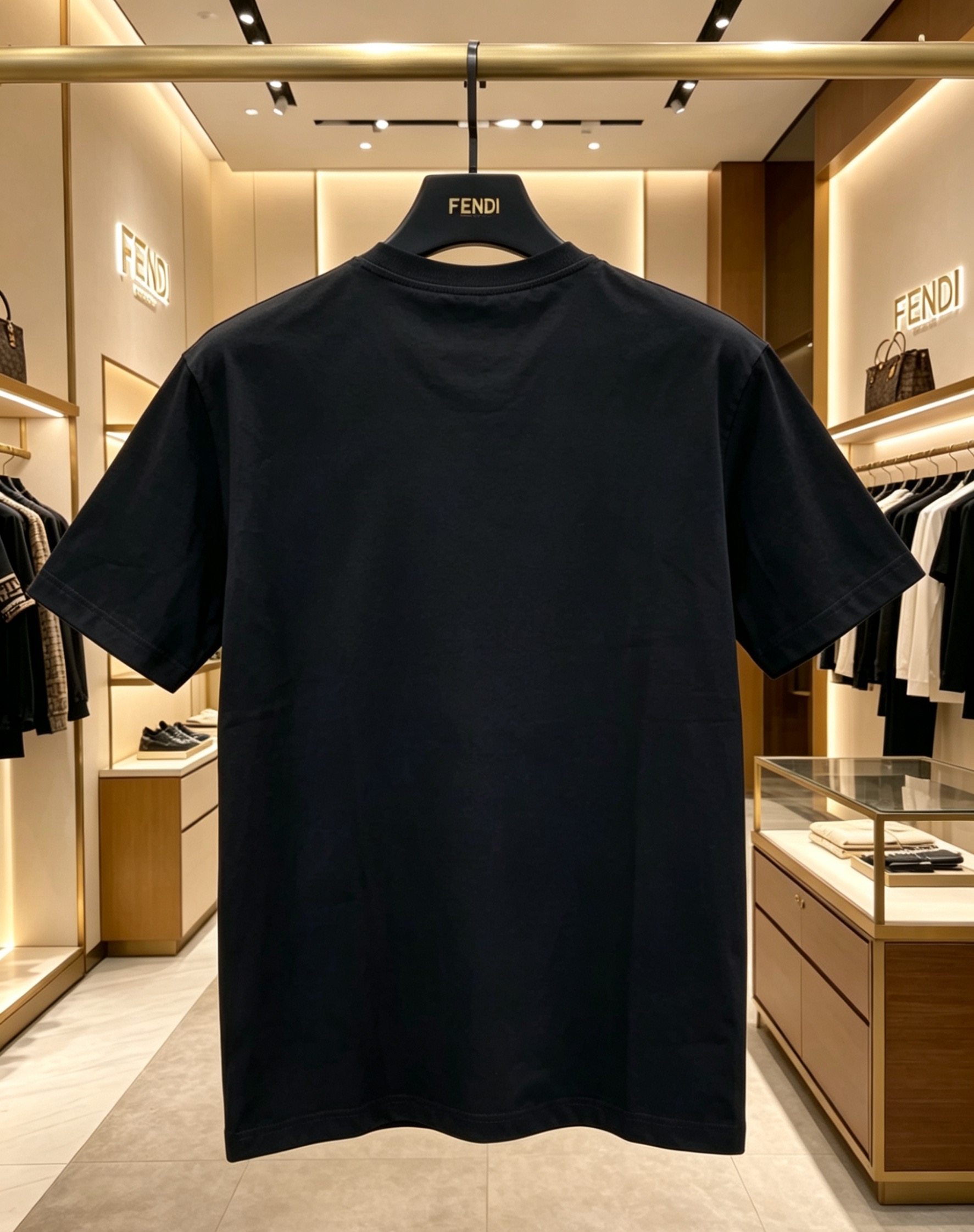 Fendi Fendi 2025春夏新款 唐老鸭印花圆领短袖tee