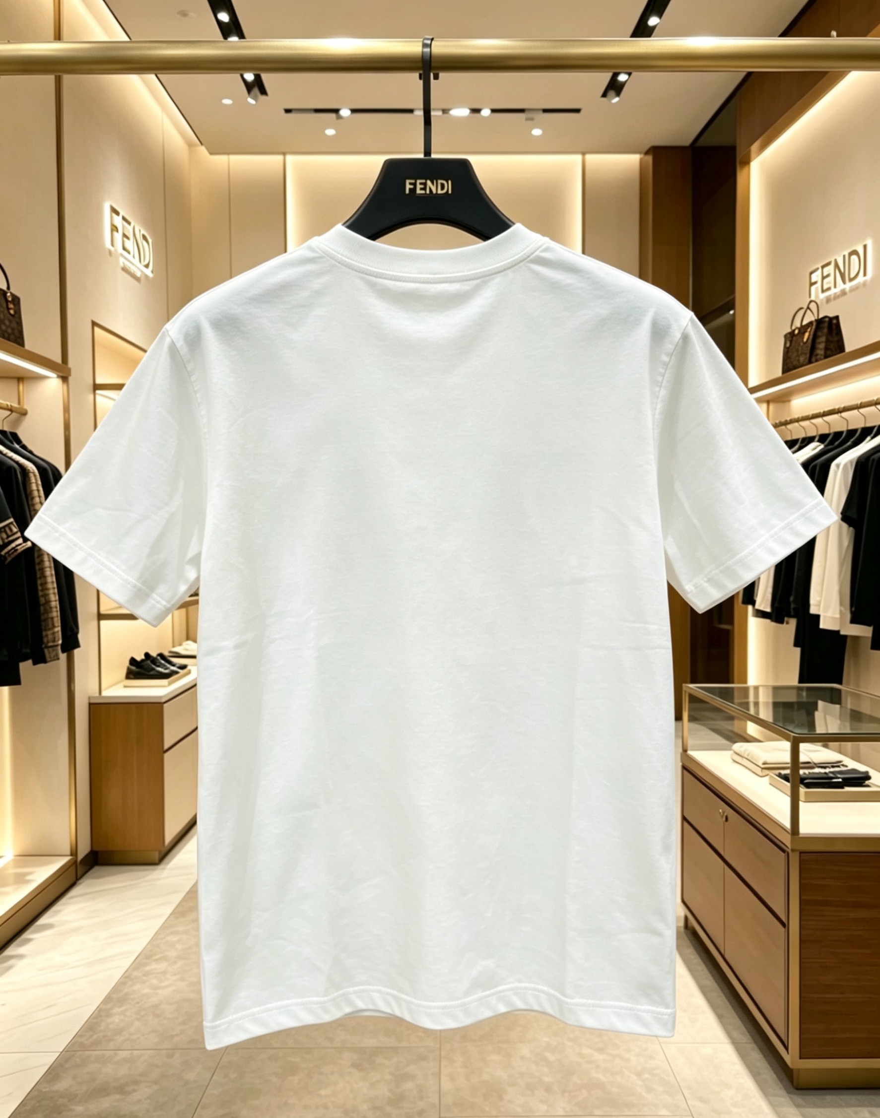 Fendi Fendi 2025春夏新款 唐老鸭印花圆领短袖tee