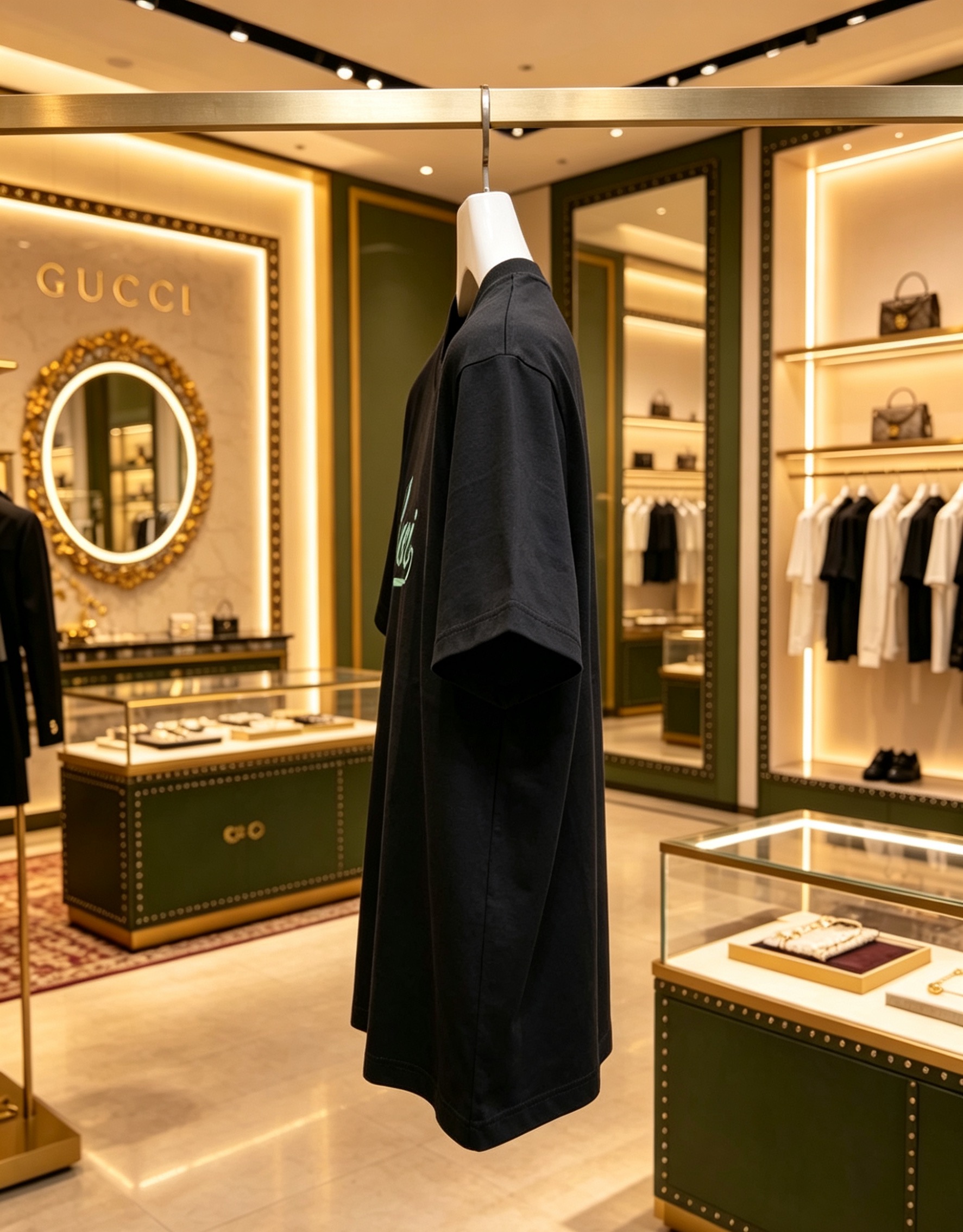 Gucci GUCCI 2025春夏新款 印花圆领短袖tee
