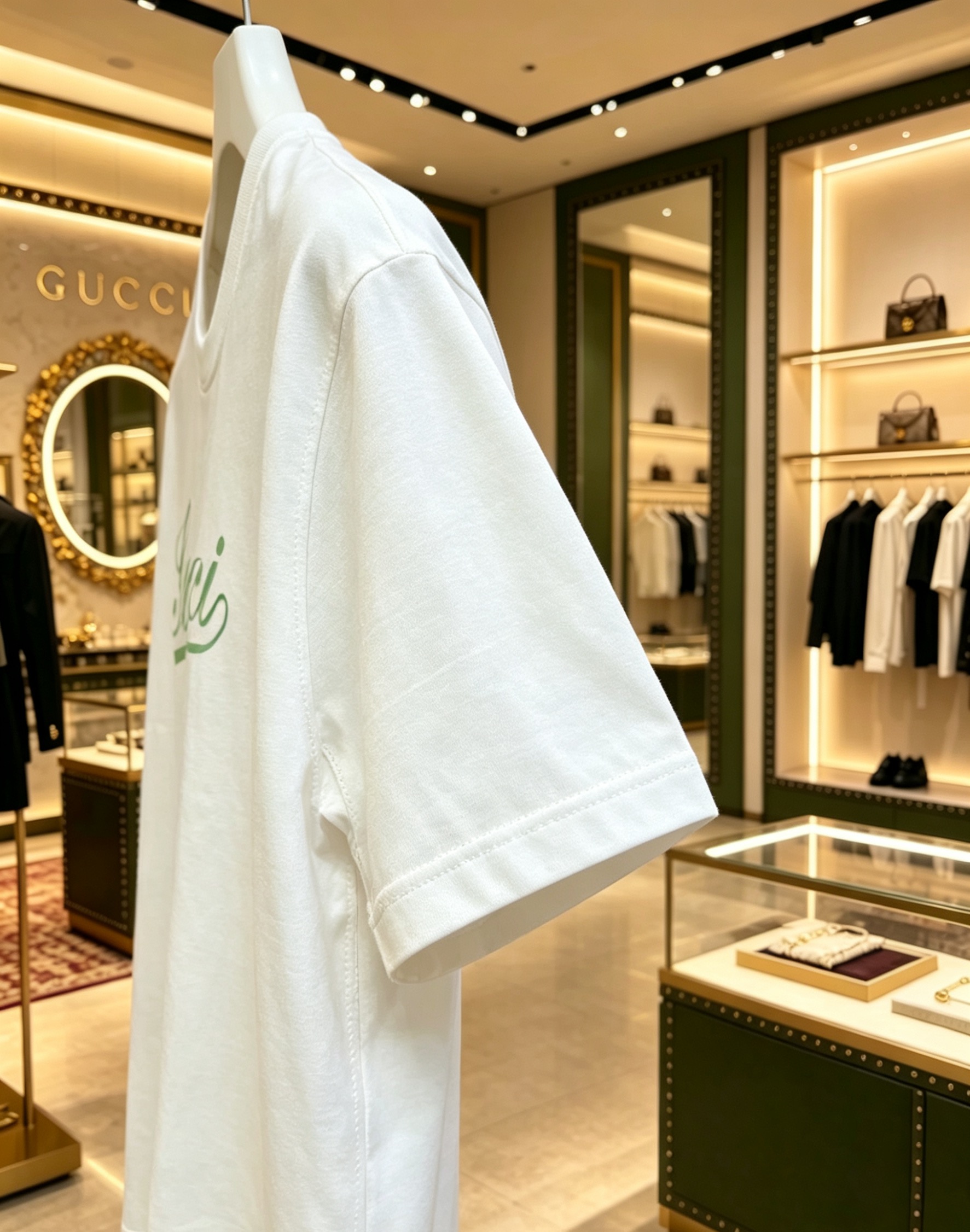 Gucci GUCCI 2025春夏新款 印花圆领短袖tee