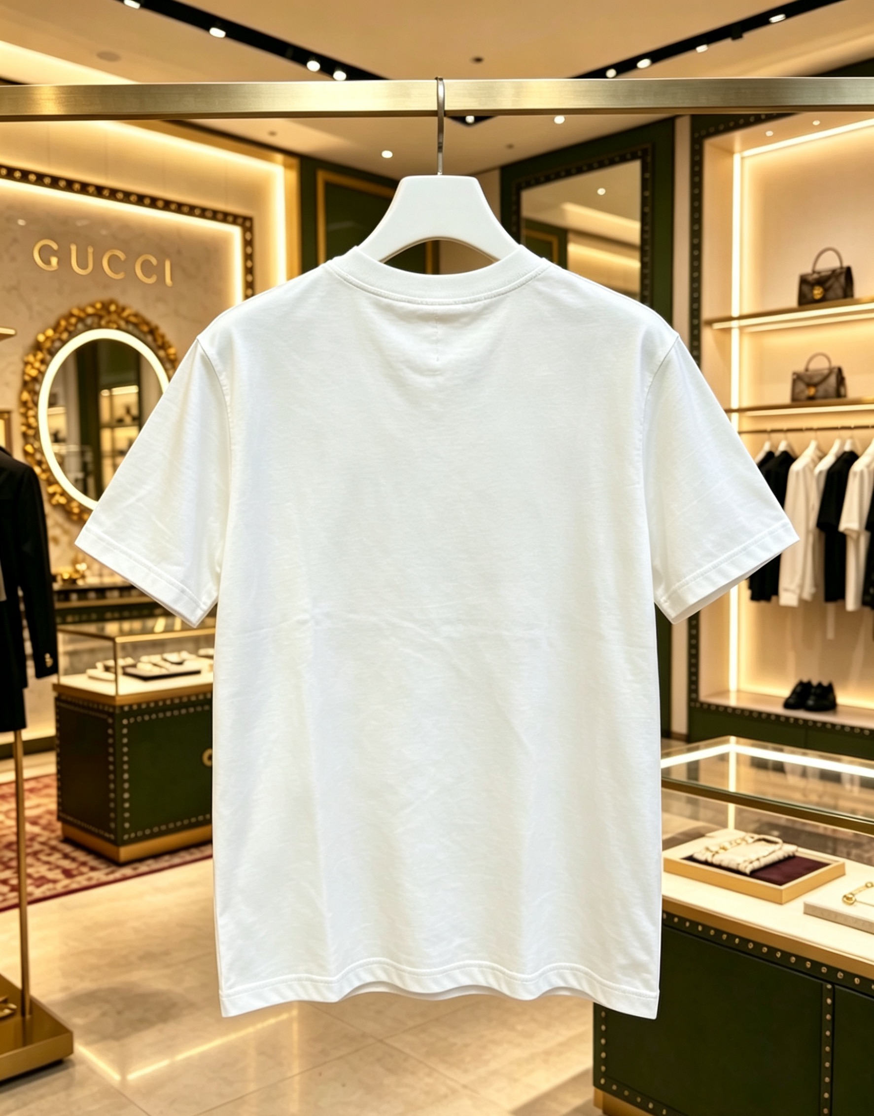 Gucci GUCCI 2025春夏新款 印花圆领短袖tee