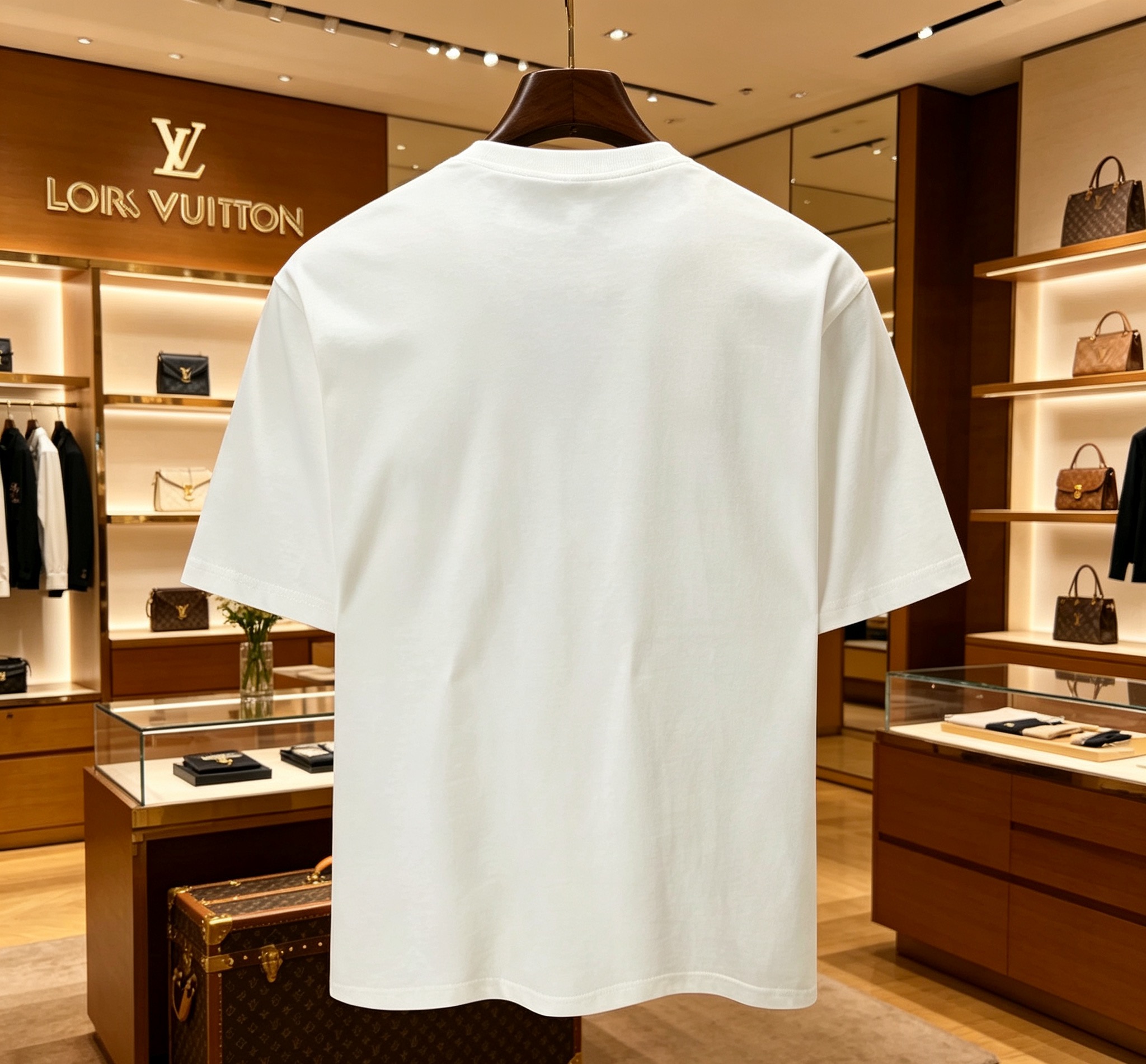 Louis Vuitton 1V 2025春夏新款 五角星印花圆领短袖tee
