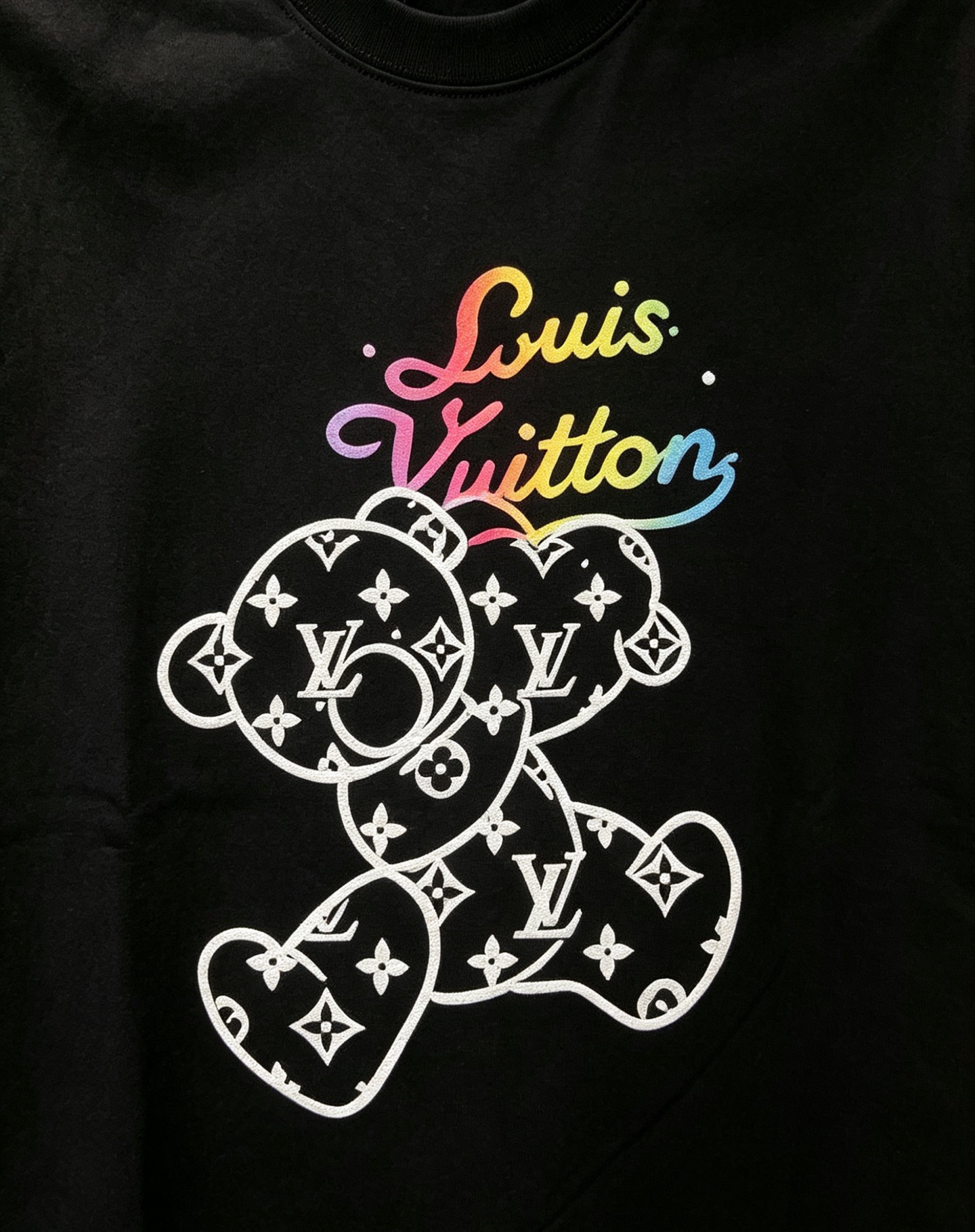 Louis Vuitton 1V 2025春夏新款 小熊印花圆领短袖tee