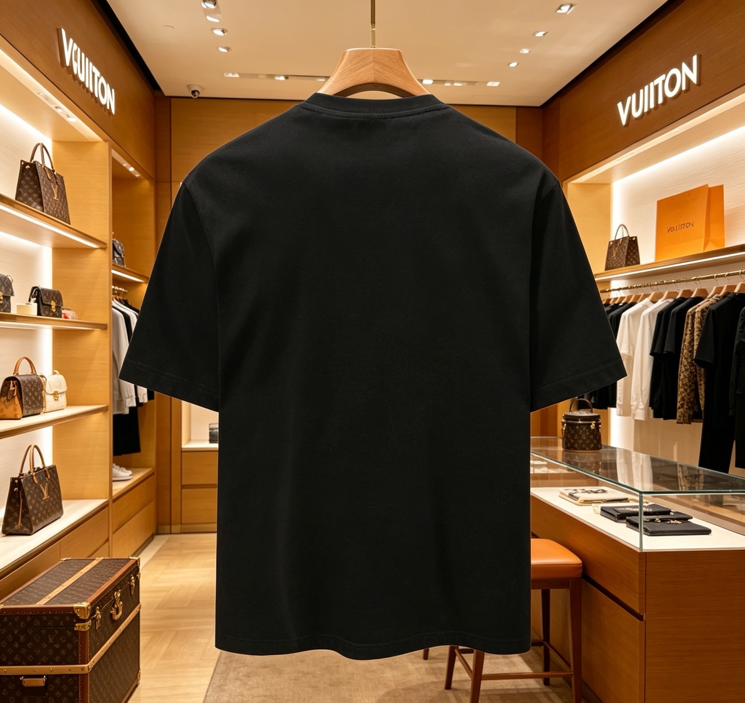 Louis Vuitton 1V 2025春夏新款 小熊印花圆领短袖tee
