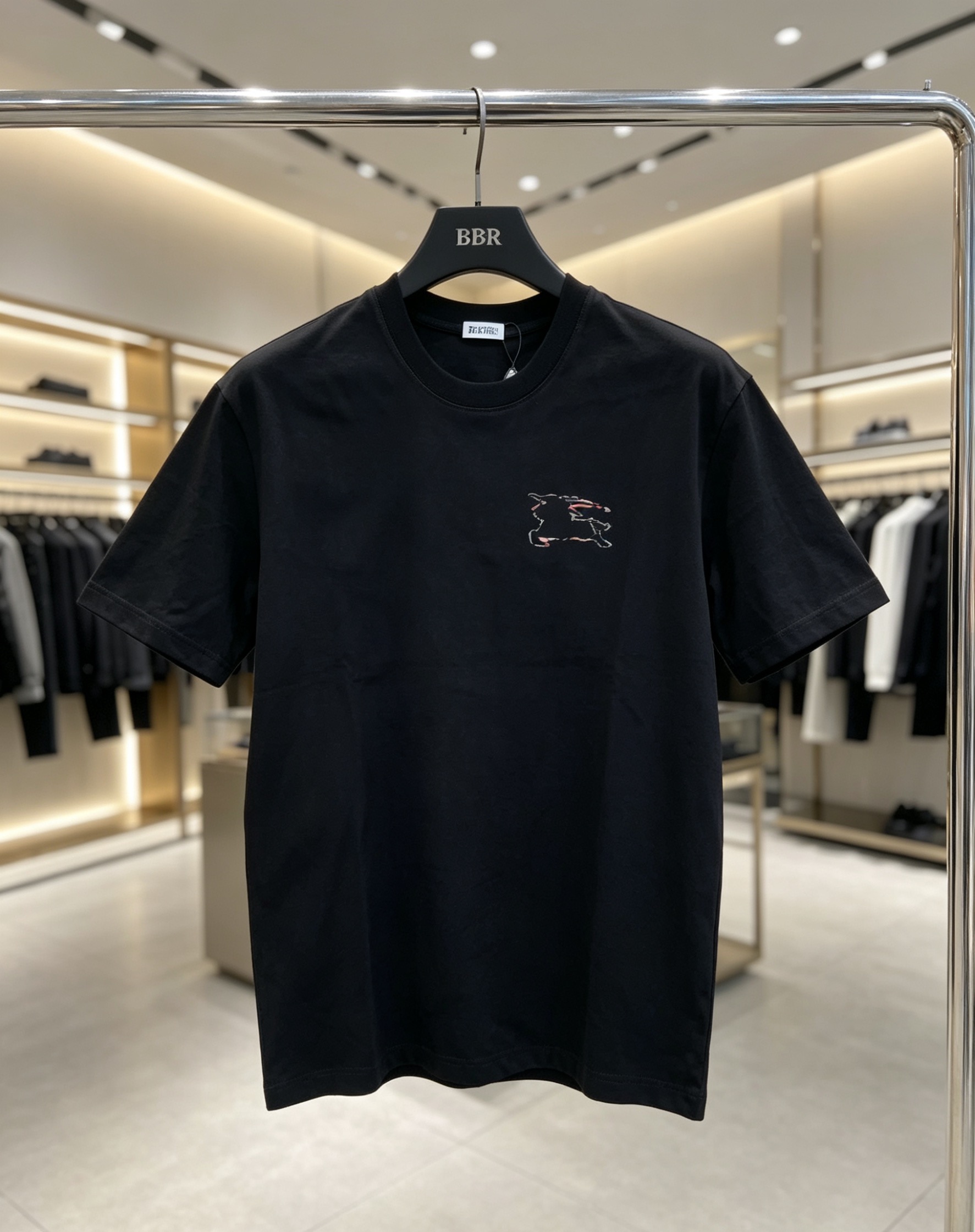 Burberry BBR 2025春夏新款 战马印花圆领短袖tee