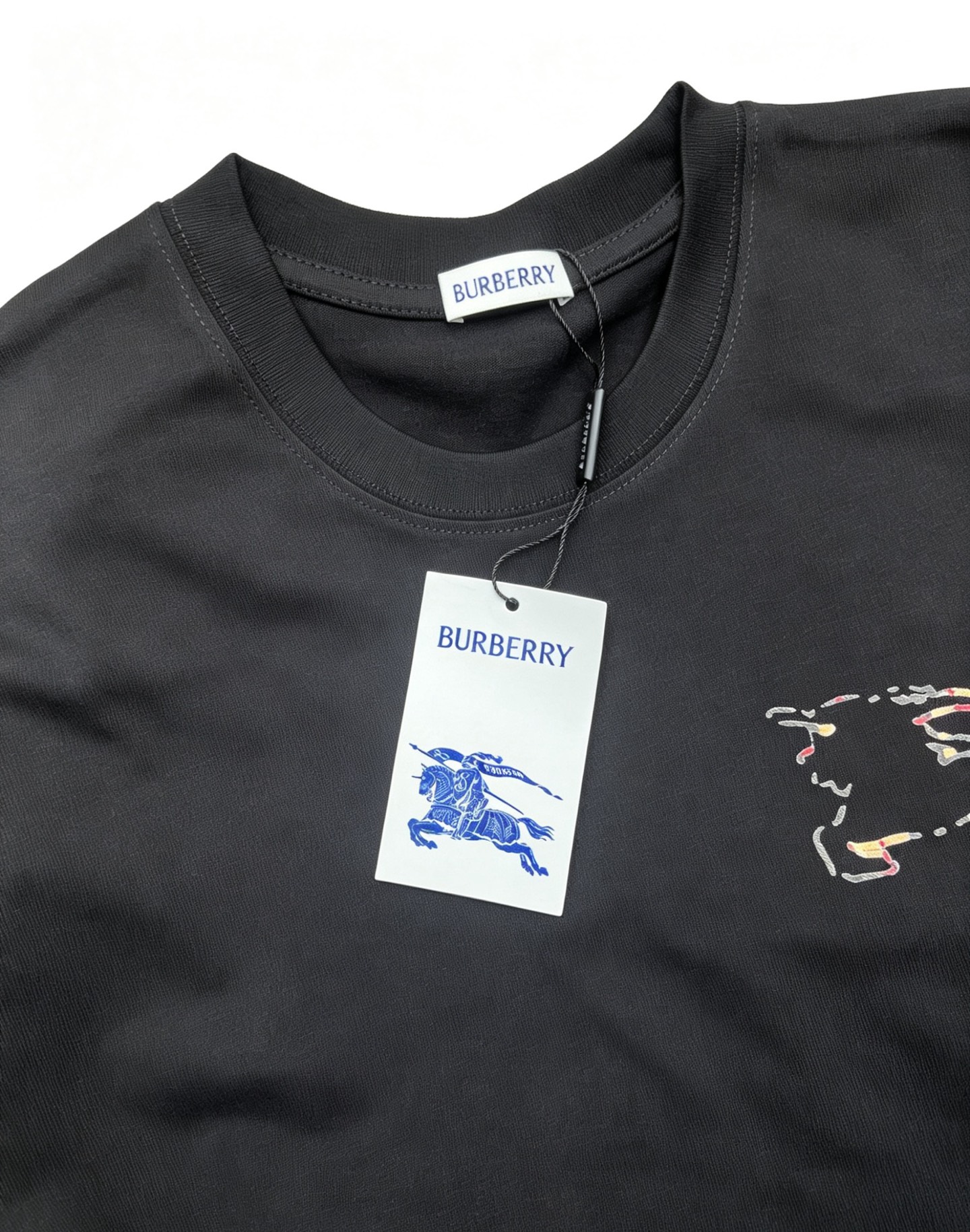 Burberry BBR 2025春夏新款 战马印花圆领短袖tee