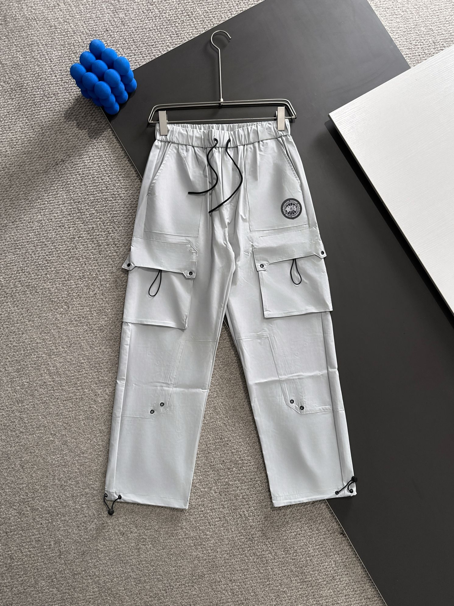 Envío al día siguiente Big Goose Mono funcional con cordón para hombre, anudado al tobillo, pantalones americ…