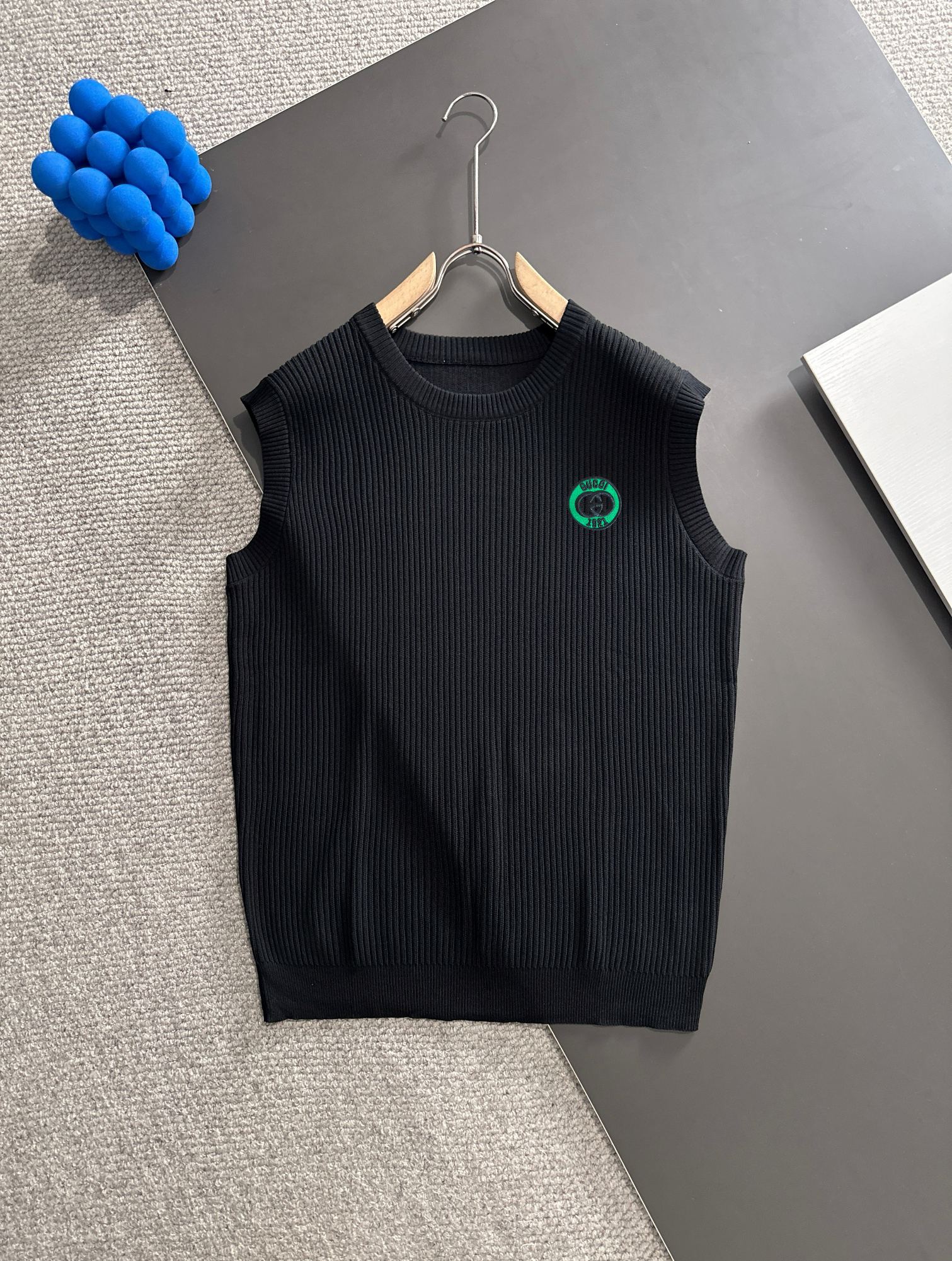 Envío al día siguiente GUCCI 2025 nuevo chaleco de punto para hombre, apto para todas las estaciones, escote redondo, s…