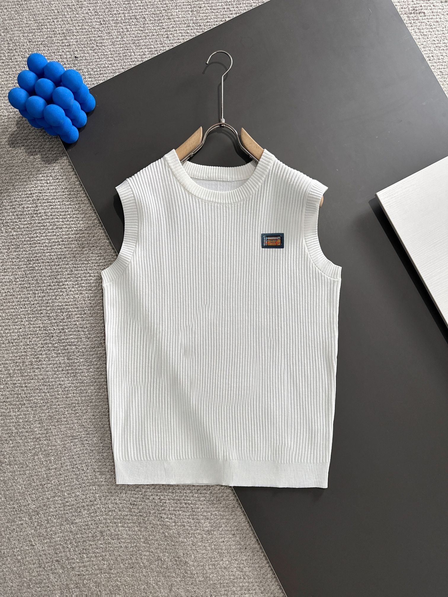 Envío al día siguiente Chaleco de cuello redondo tejido para hombre nuevo BURBERRY 2025 de alta calidad para primavera …
