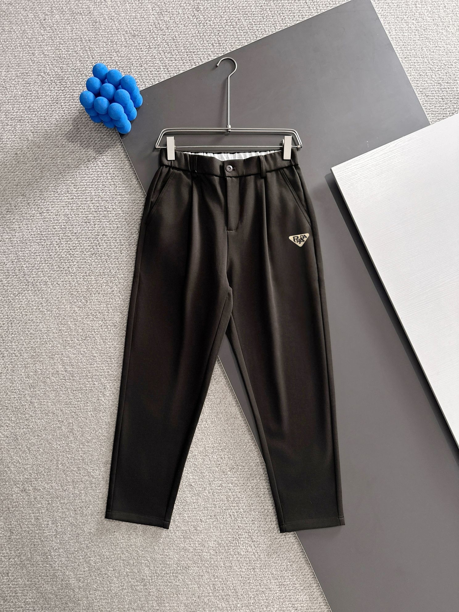 Prada 2025 Autumn Elastic Waistband Casual Pants - High Quality Fabric