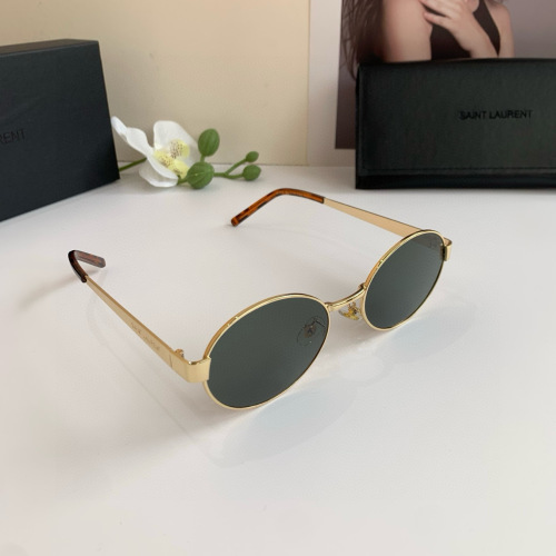 Yves Saint Laurent Metal-Frame Oval Sunglasses - Stylish & Protective