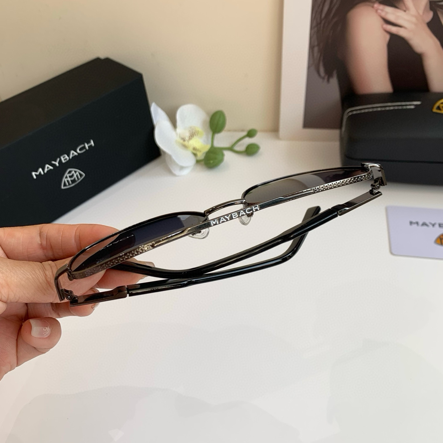 p280 Maybach McBach, 2025 new men’s high-end metal sunglasses - 图片 8